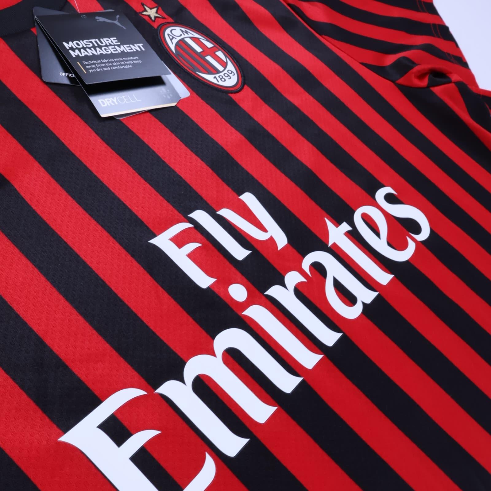 Ac Milan 2019/20 Home Shirt - XL- BACK