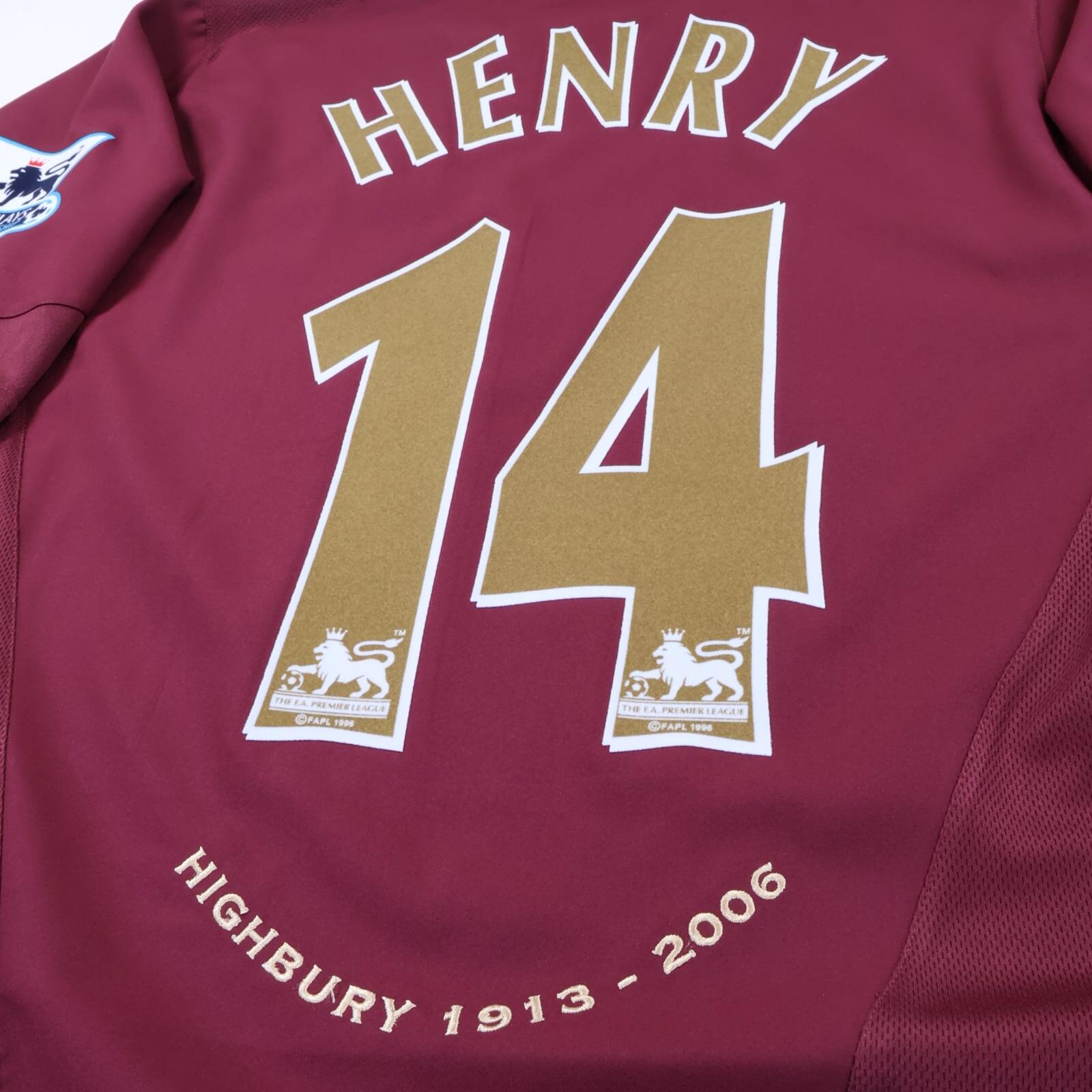 Arsenal Henry #14 2005/06 Home Shirt - M- TAGS