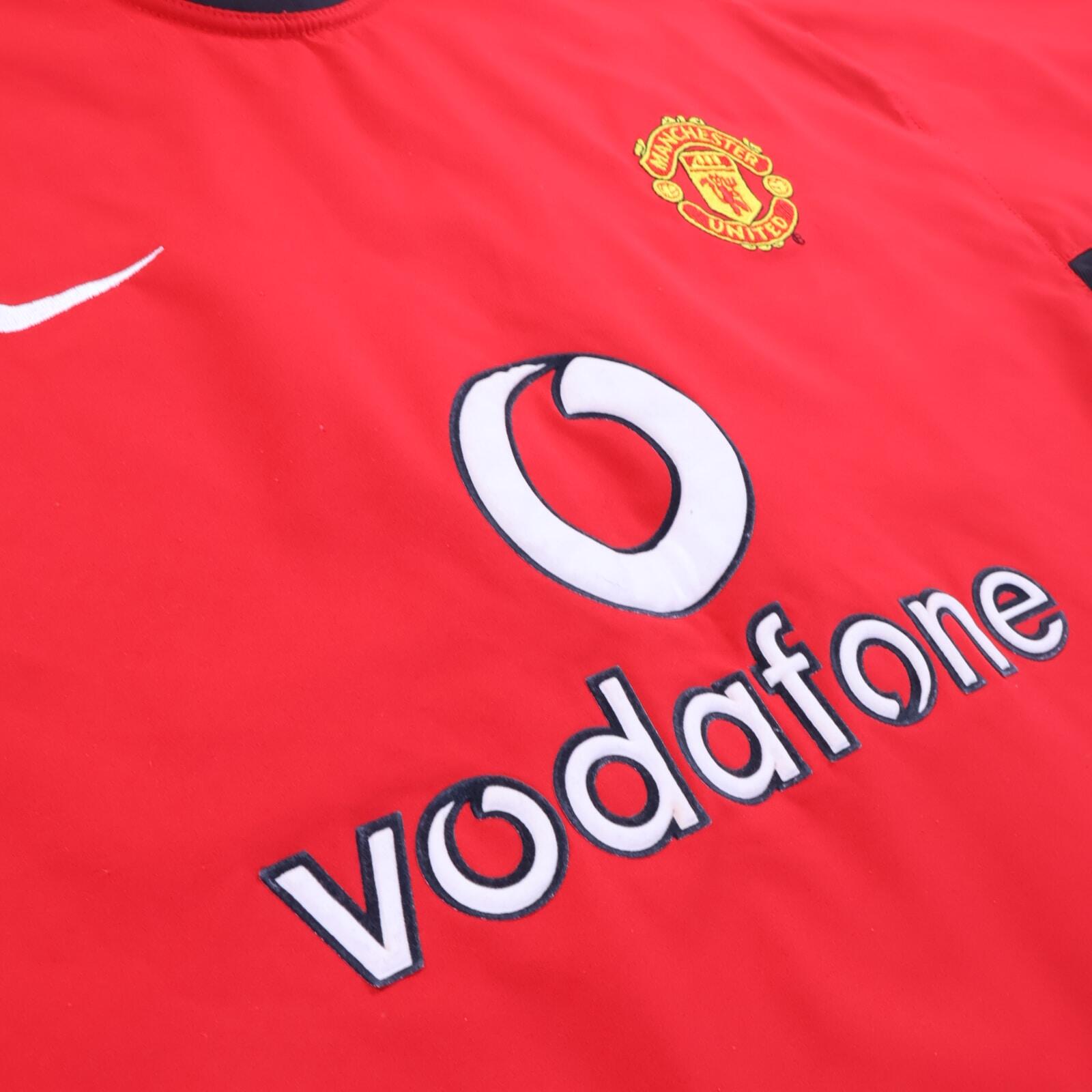 Manchester United Scholes #18 2002/04 Home Shirt - Player Issue - XL