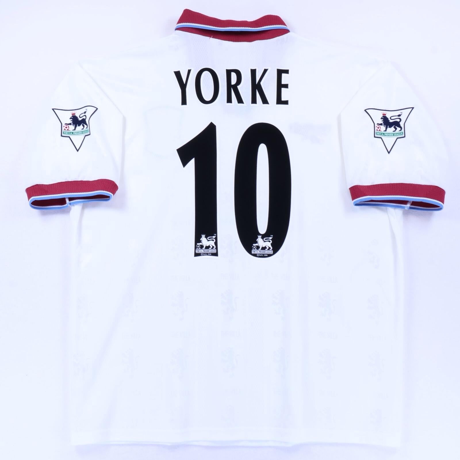 Aston Villa Yorke #10 1996/98 Away Shirt - XL- FRONT