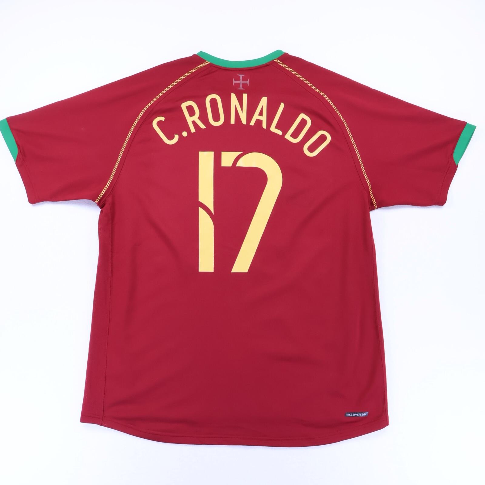 Portugal C.Ronaldo #17 2006/ Home Shirt - L- FRONT