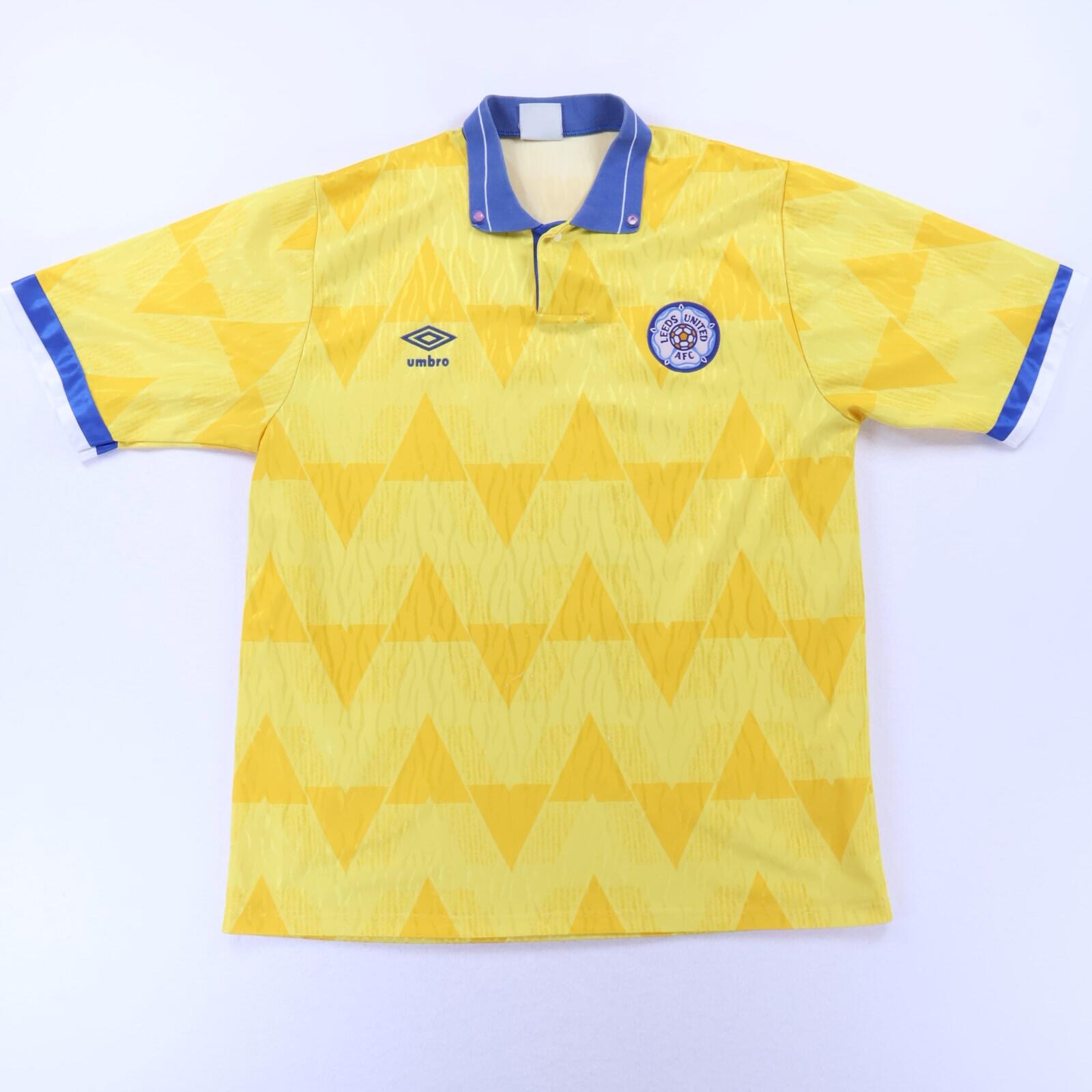 Leeds United 1989/91 Away Shirt - L- FRONT