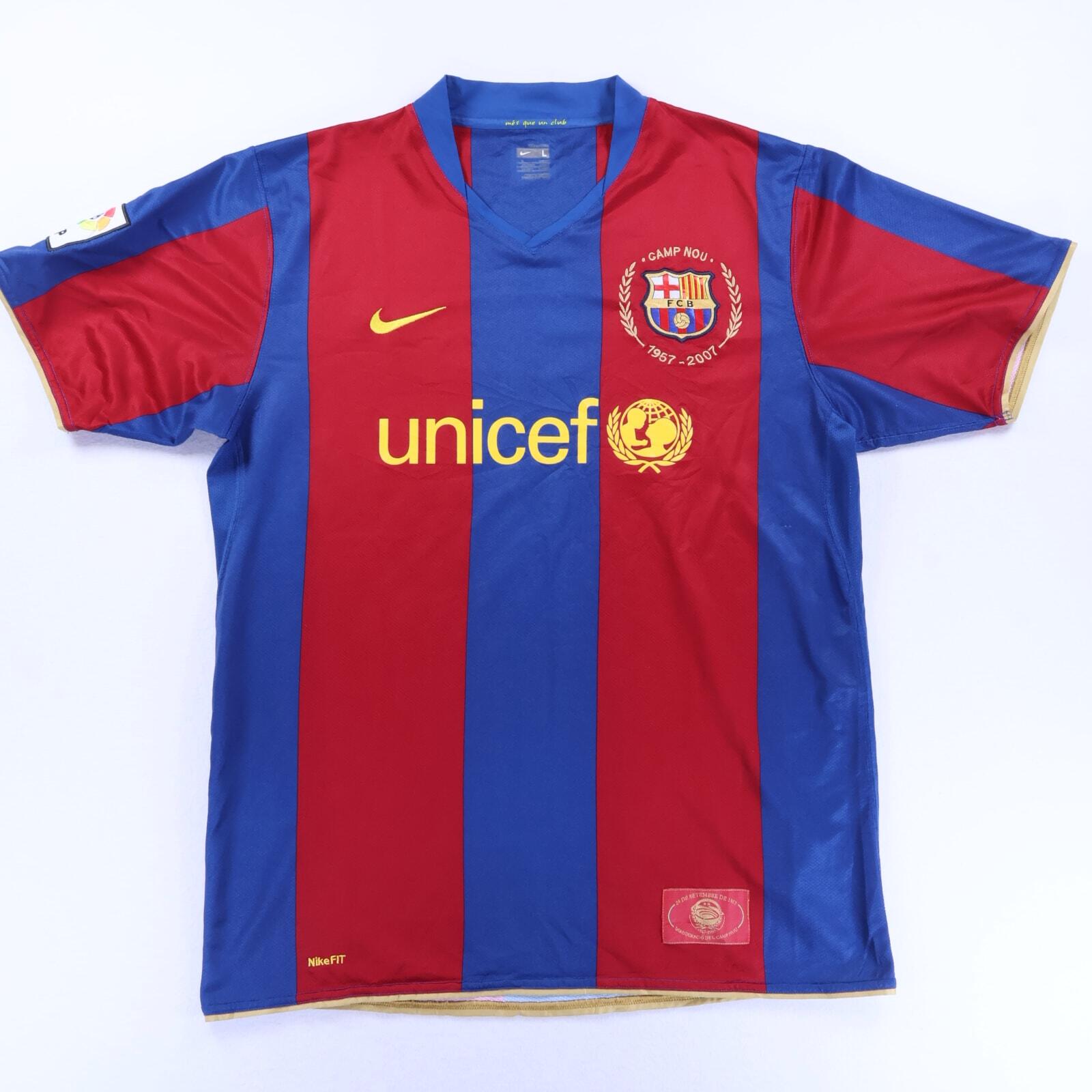 Barcelona 2007/08 Home Shirt - L- FRONT