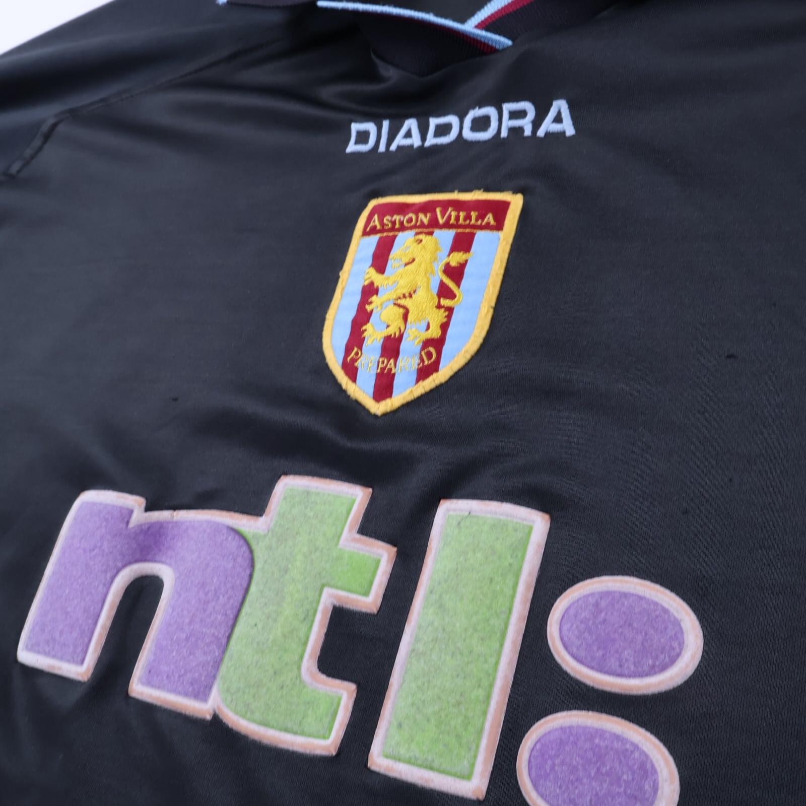 Aston Villa 2000/01 Away Shirt - L- BACK