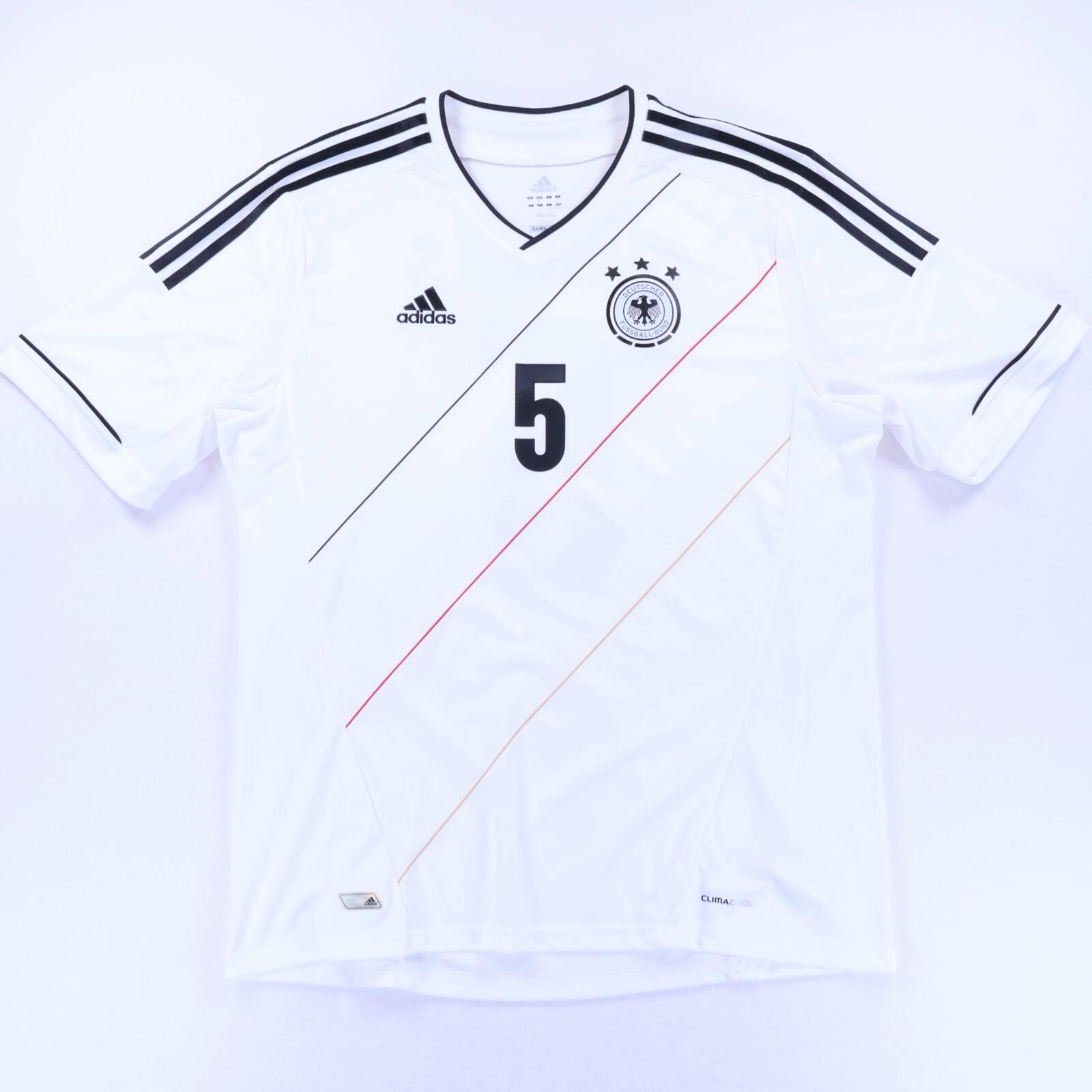 Germany Hummels #5 2012/14 Home Shirt - XL- BACK