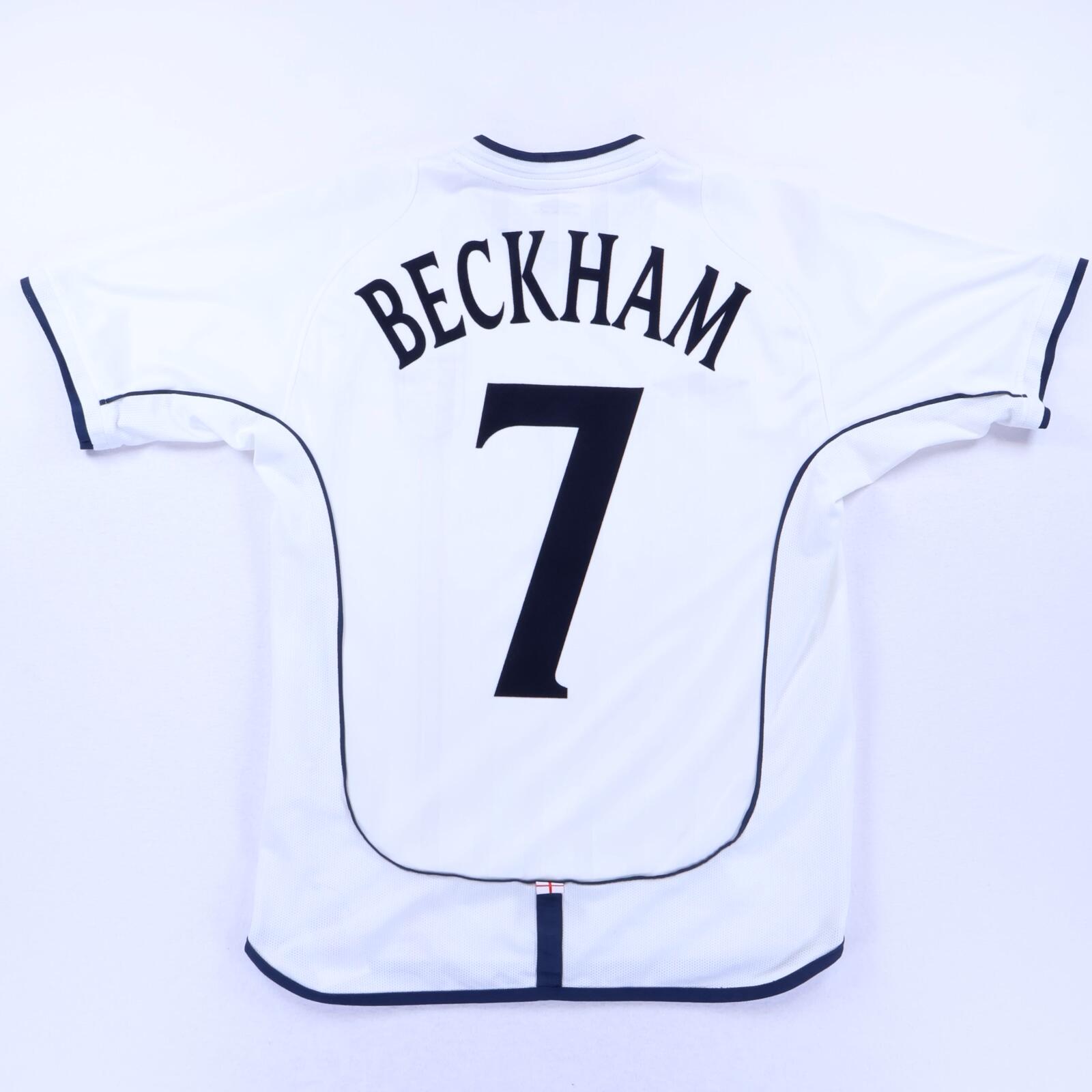 England Beckham #7 2001/03 Home Shirt - S- FRONT