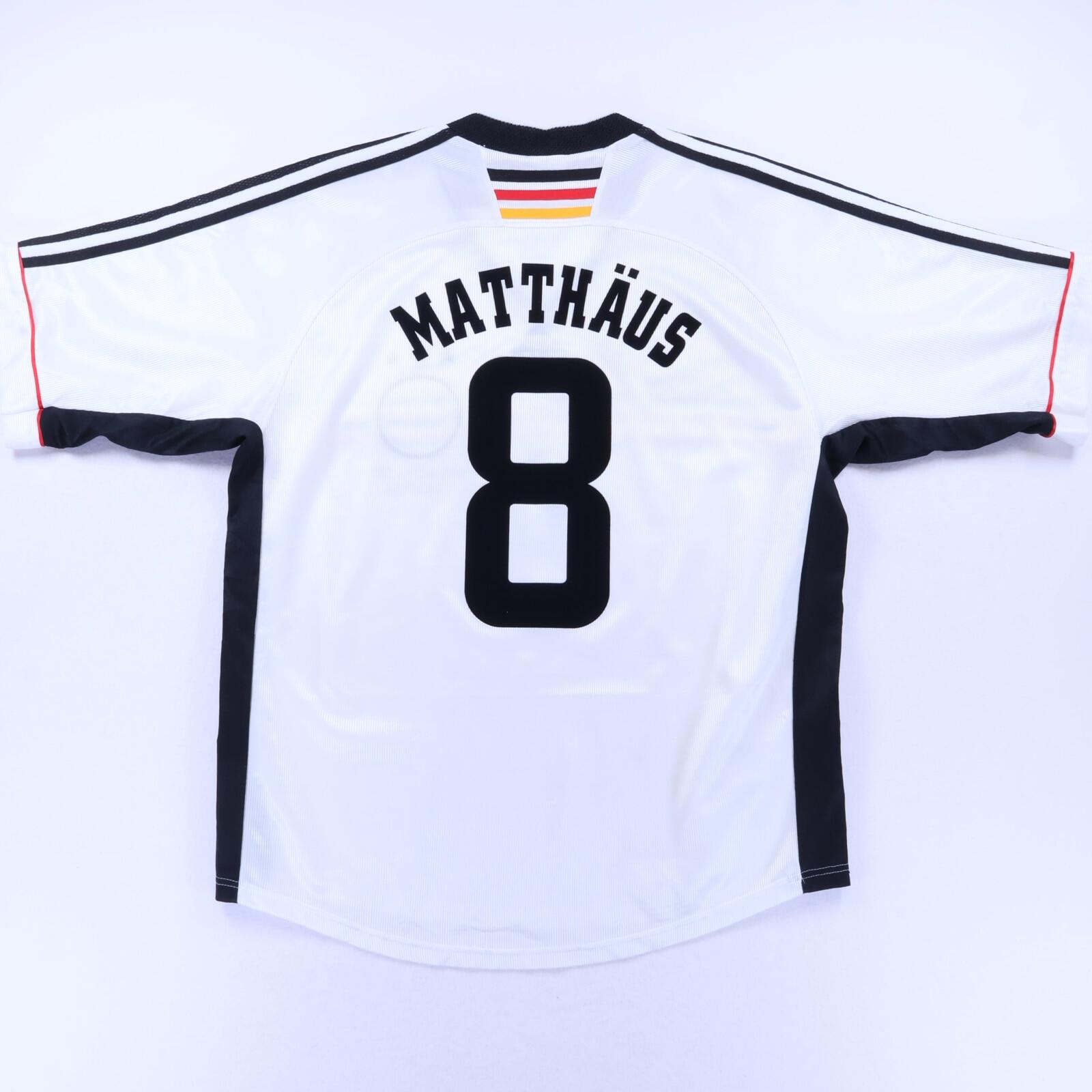 Germany Matthaus #8 1998/00 Home Shirt - L- FRONT