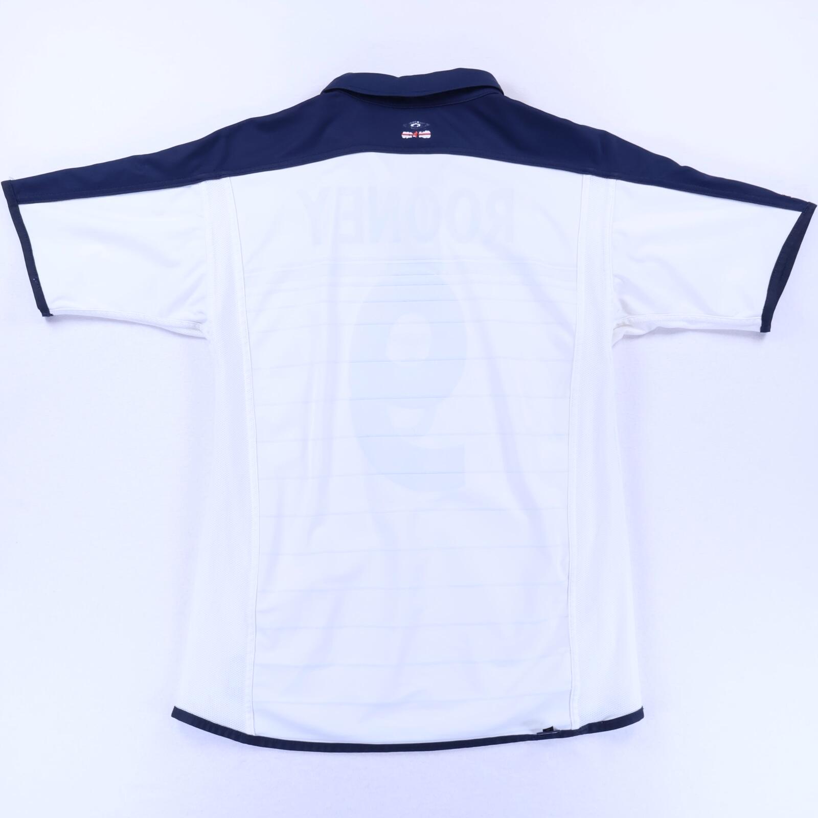 England Rooney #9 2003/05 Home Shirt - Reversible - M