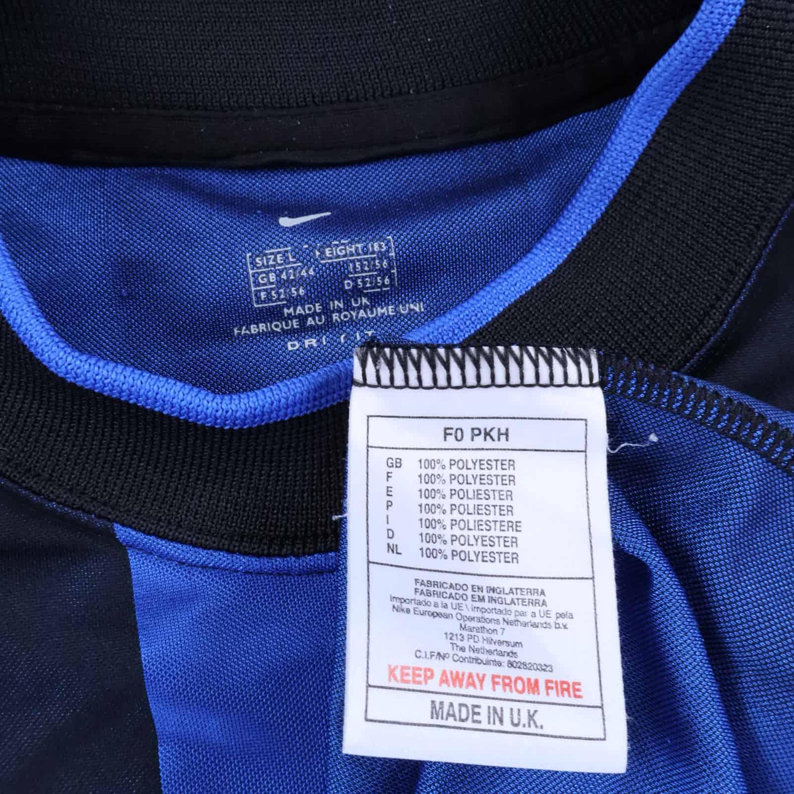 Inter Milan Ronaldo #9 2000/01 Home Shirt - L