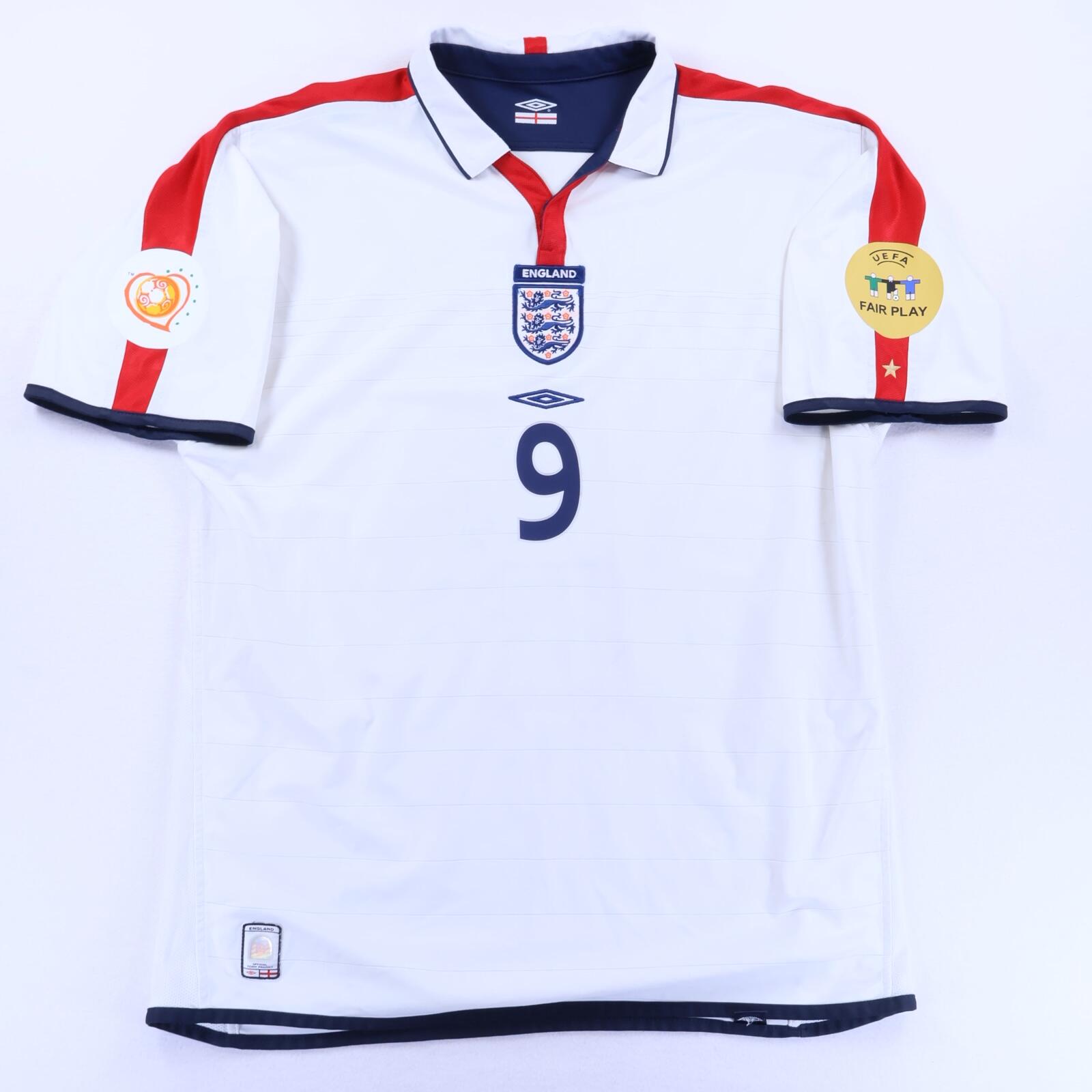 England Rooney #9 2003/05 Home Shirt - Reversible - XL- FRONT
