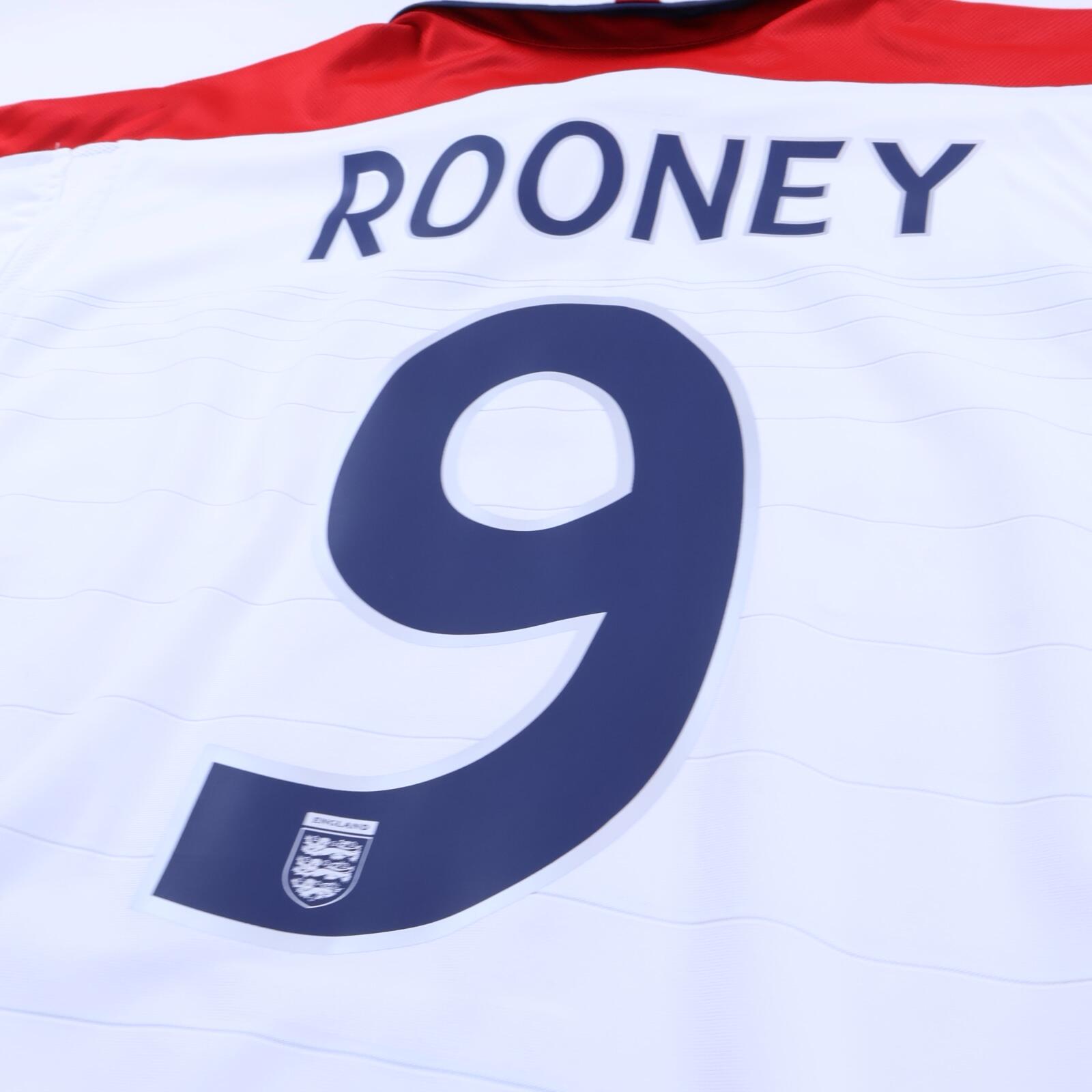 England Rooney #9 2003/05 Home Shirt - Reversible - L