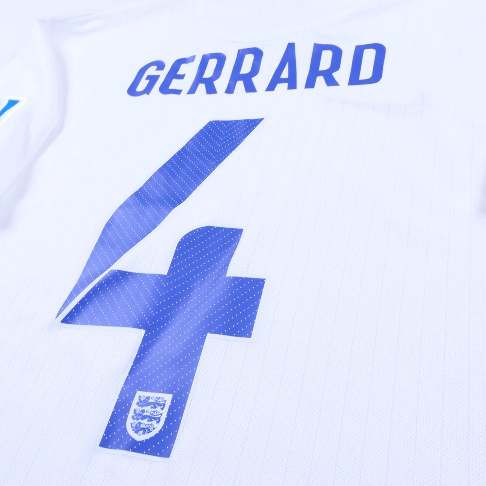 England Gerrard #4 2014/15 Home Shirt - M- TAGS