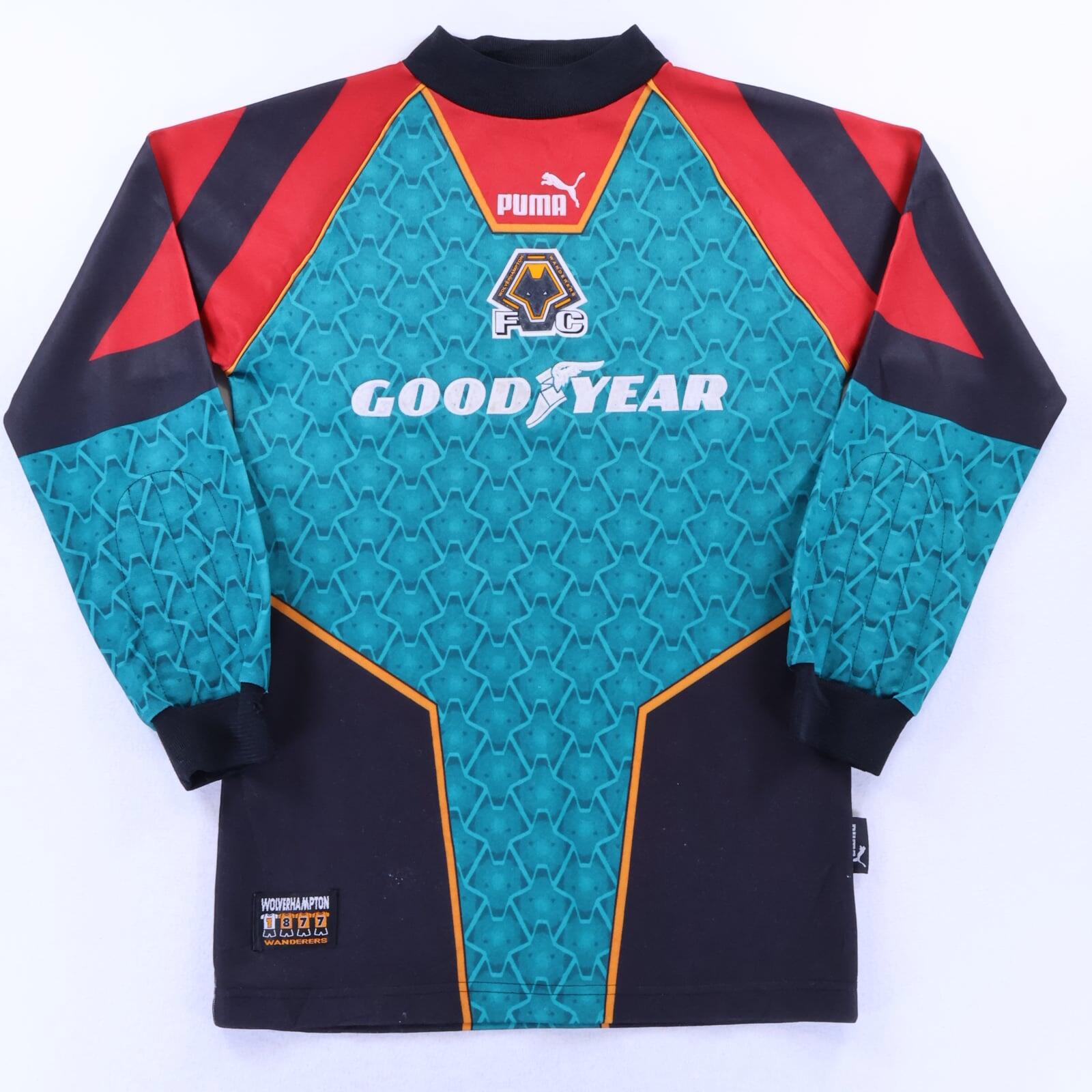 Wolverhampton Wanderers F.C 1996/97 Goalkeeper Shirt - S- FRONT