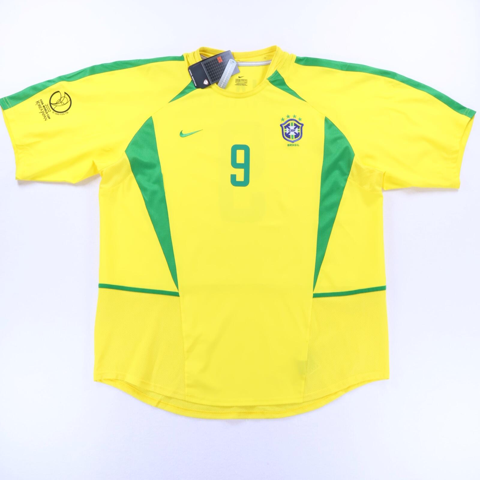 Brazil Ronaldo #9 2002/04 Home Shirt - XXL- BACK