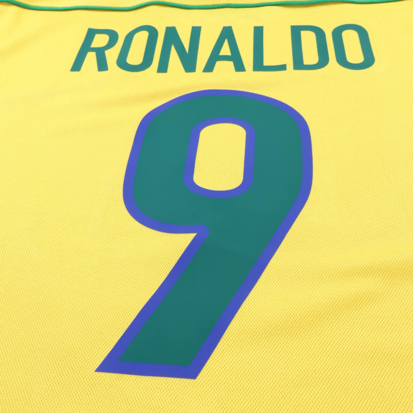 Brazil Ronaldo #9 1998/ Home Shirt - M- TAGS