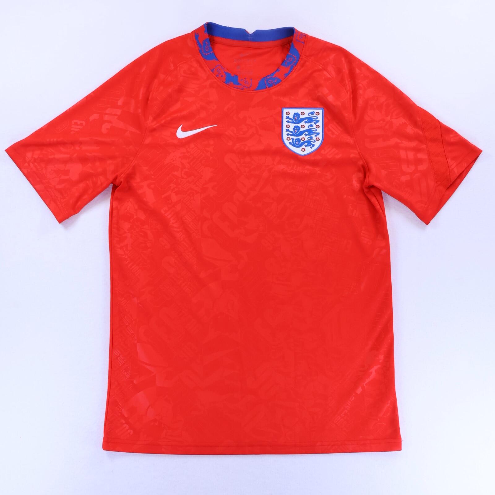 England 2020/21 Prematch Shirt - M- FRONT