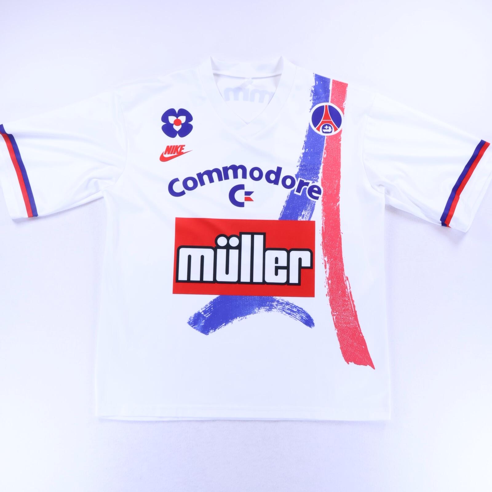 Paris Saint-Germain F.C #5 1991/92 Home Shirt - L- BACK