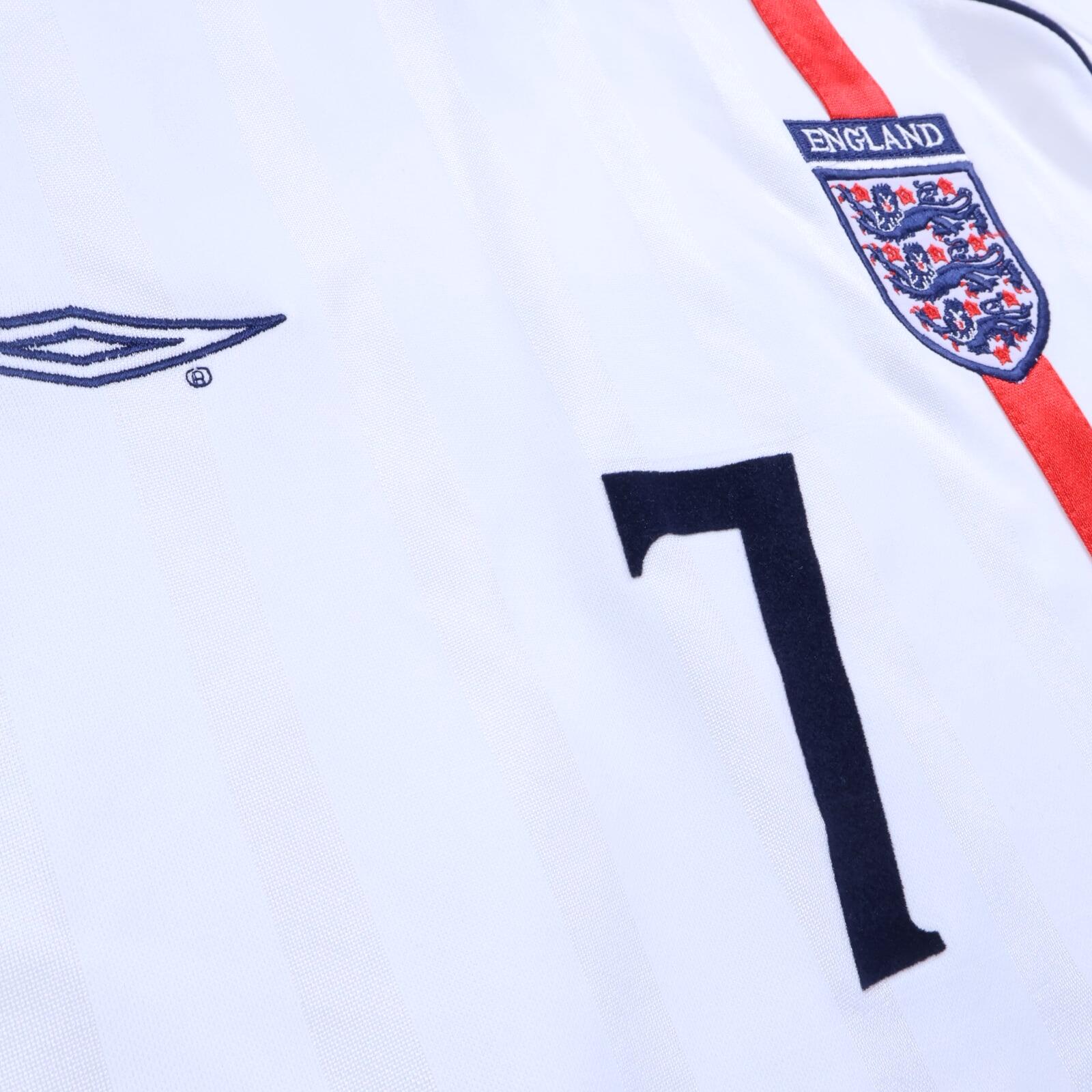 England Beckham #7 2001/03 Home Shirt - XL