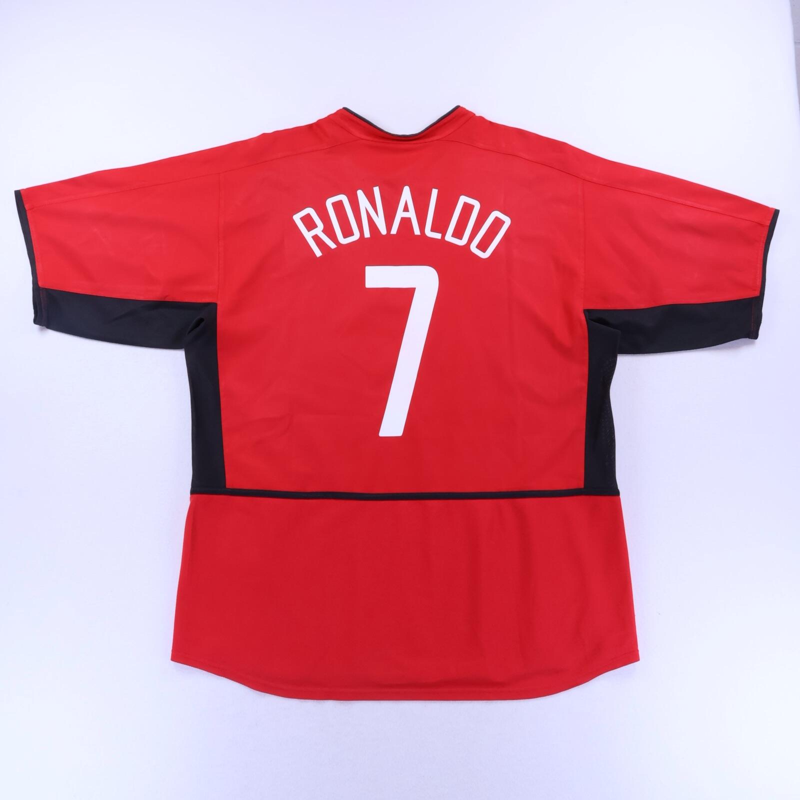 Manchester United Ronaldo #7 2002/04 Home Shirt - XL- FRONT