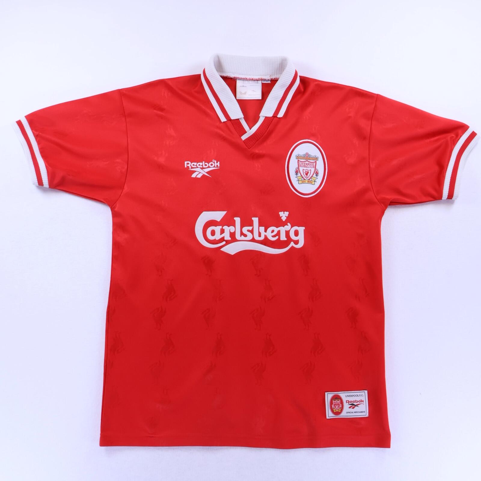 Liverpool F.C Mcmanaman #7 1996/98 Home Shirt - M- BACK