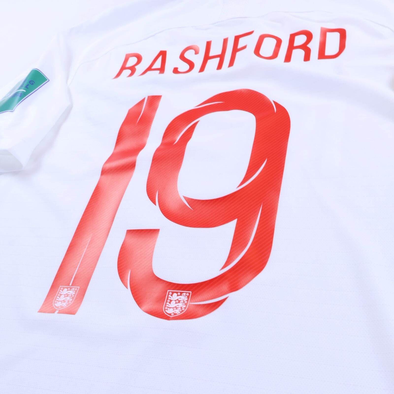 England Rashford #19 2018/19 Home Shirt - M- TAGS