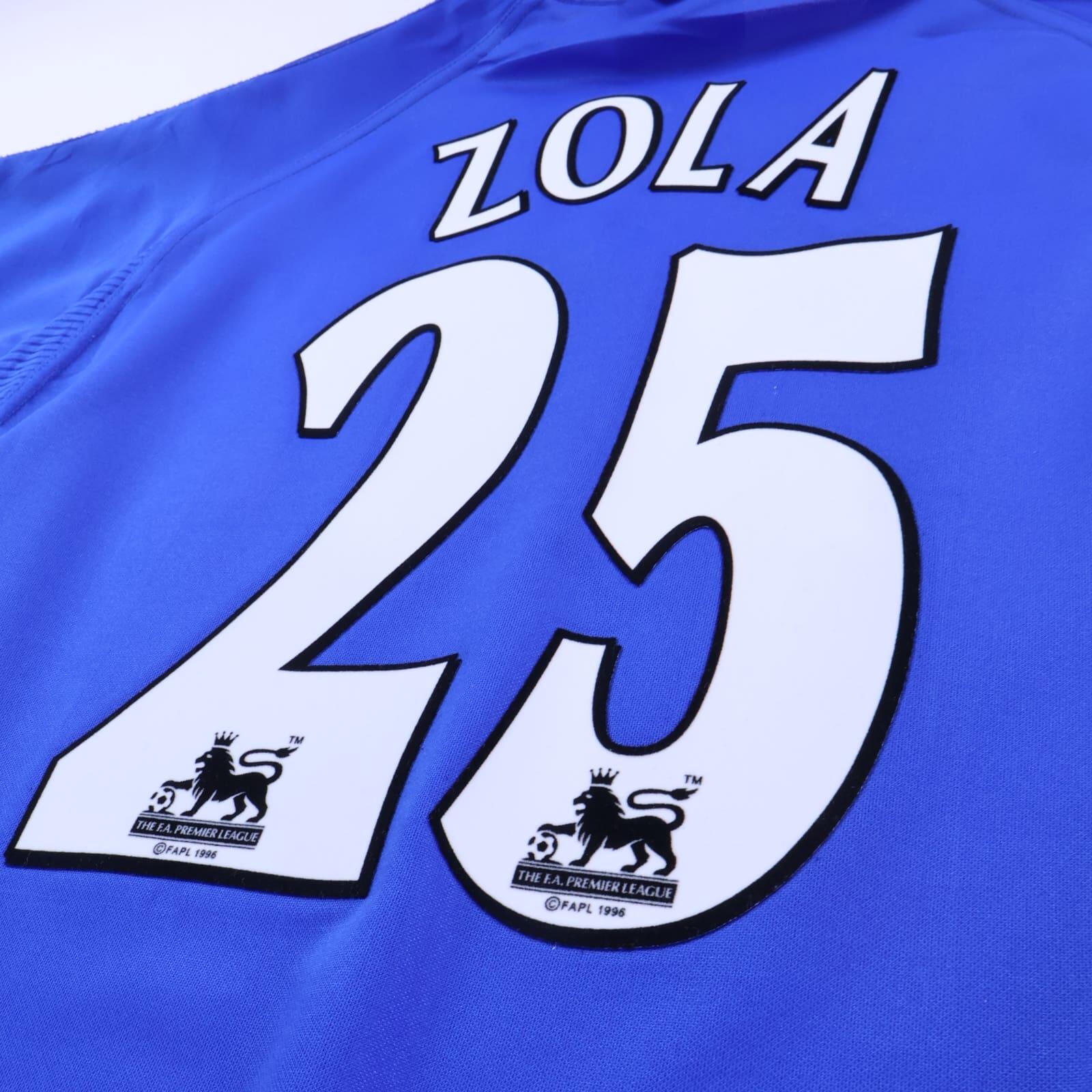Chelsea Zola #25 1999/00 Home Shirt - M- TAGS