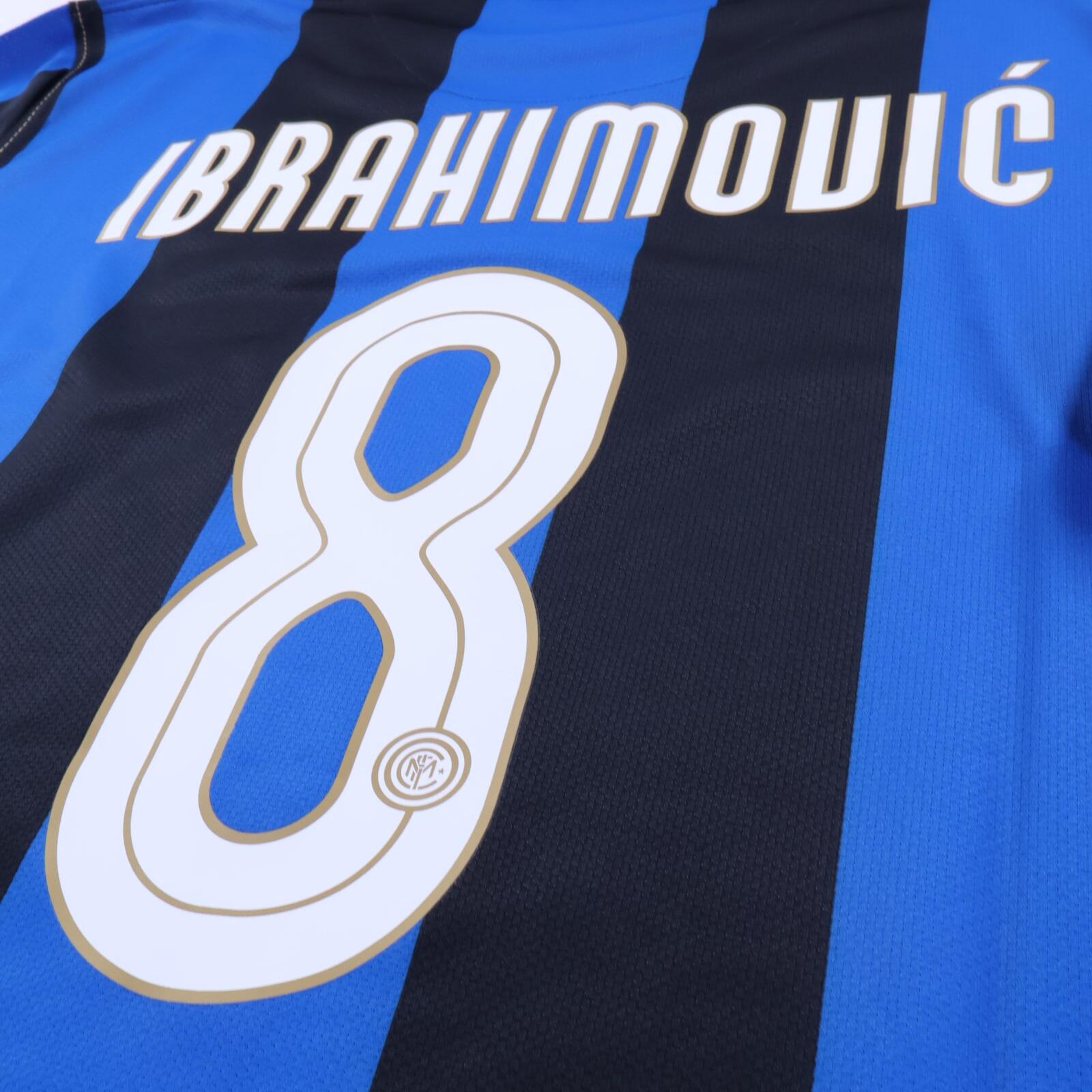 Inter Milan Ibrahimović #8 2008/09 Home Shirt - XL