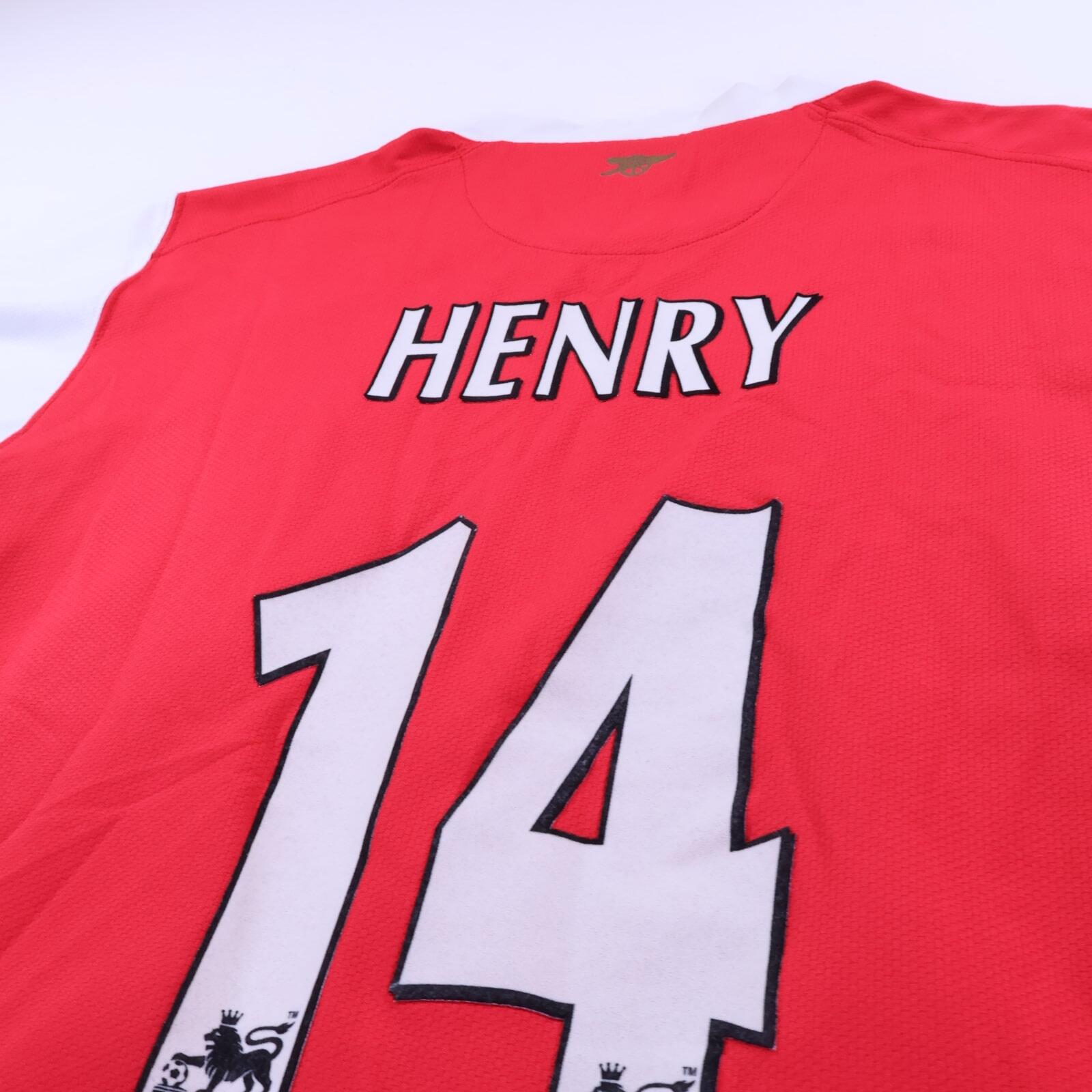 Arsenal Henry #14 2006/08 Home Shirt - M- TAGS