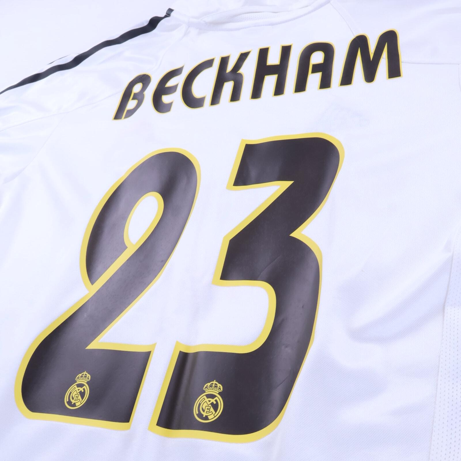 Real Madrid Beckham #23 2004/05 Home Shirt - M- TAGS