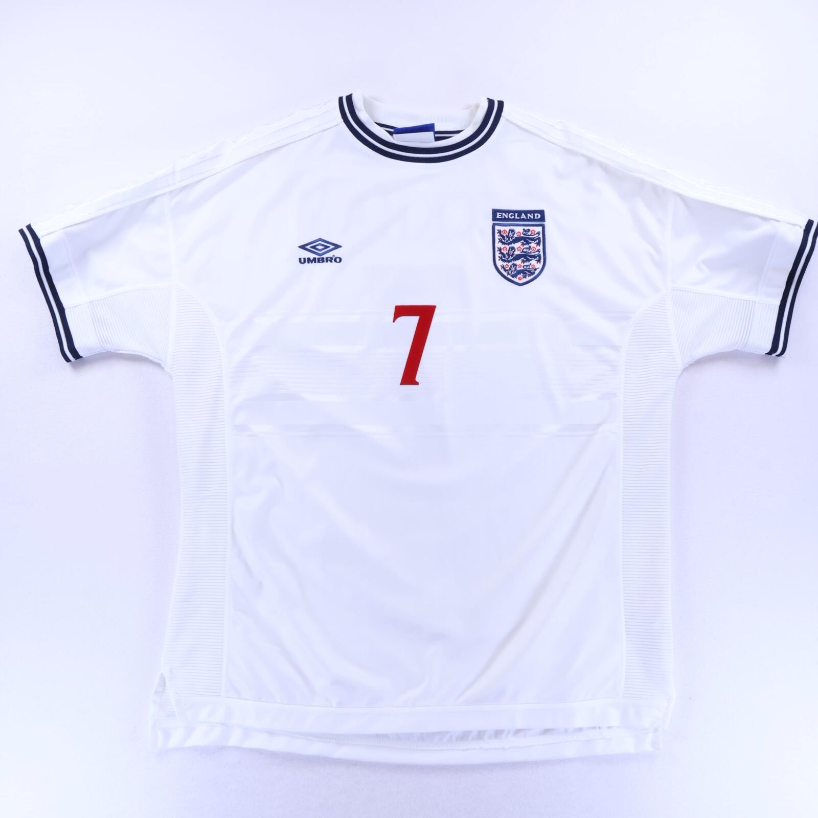 England Beckham #7 1999/01 Home Shirt - 2XL- BACK