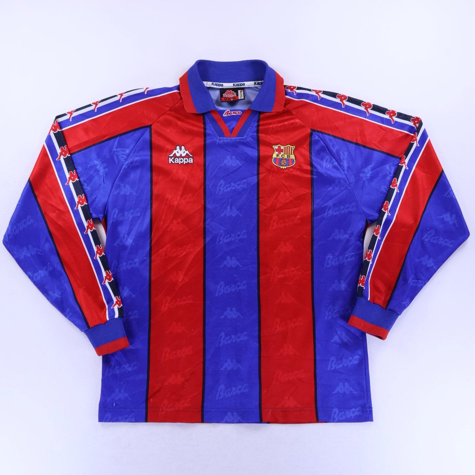 Barcelona Ronaldo #9 1992/95 Home Shirt - Long Sleeve - L- BACK