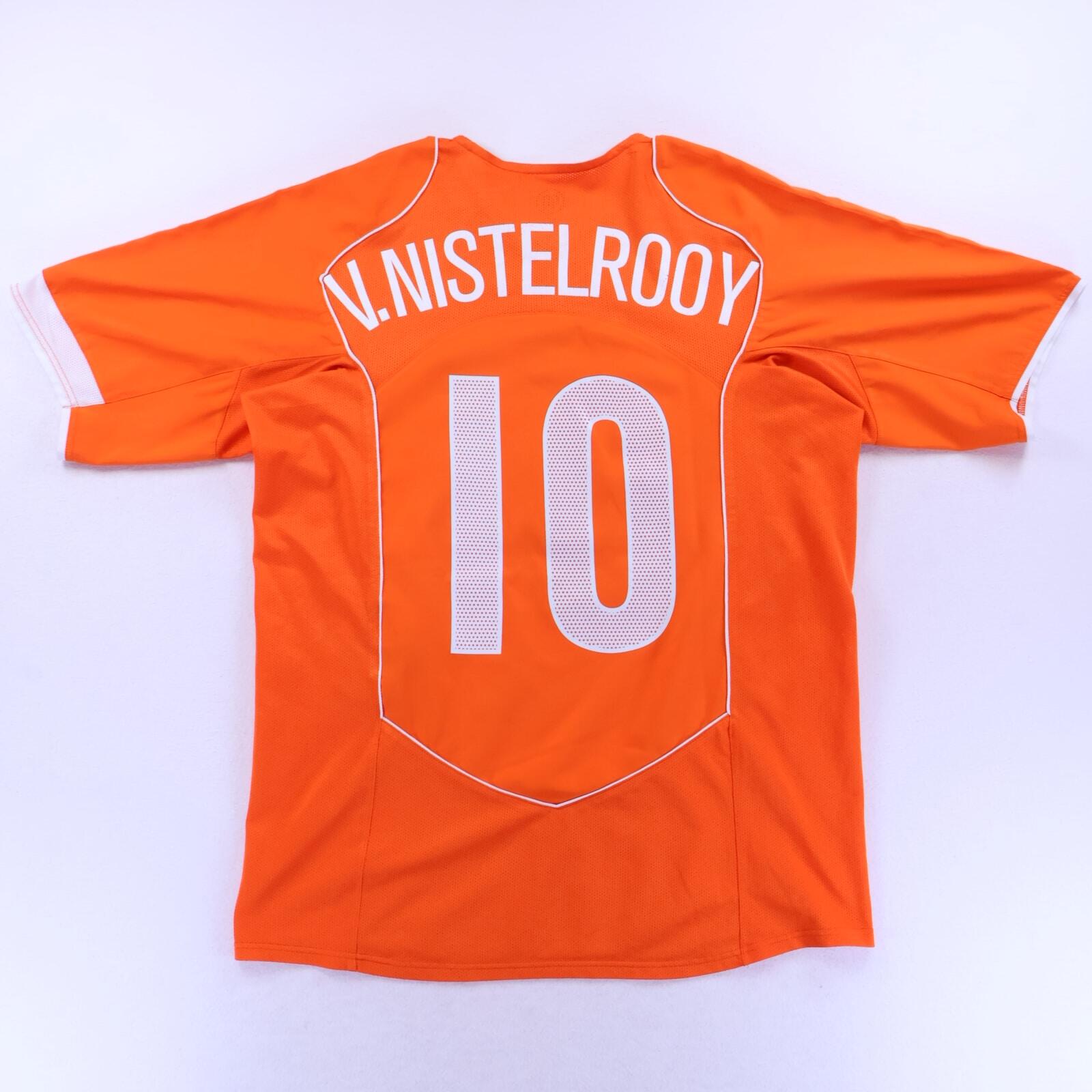 Netherlands V.Nistelrooy #10 2004/06 Home Shirt - L- FRONT
