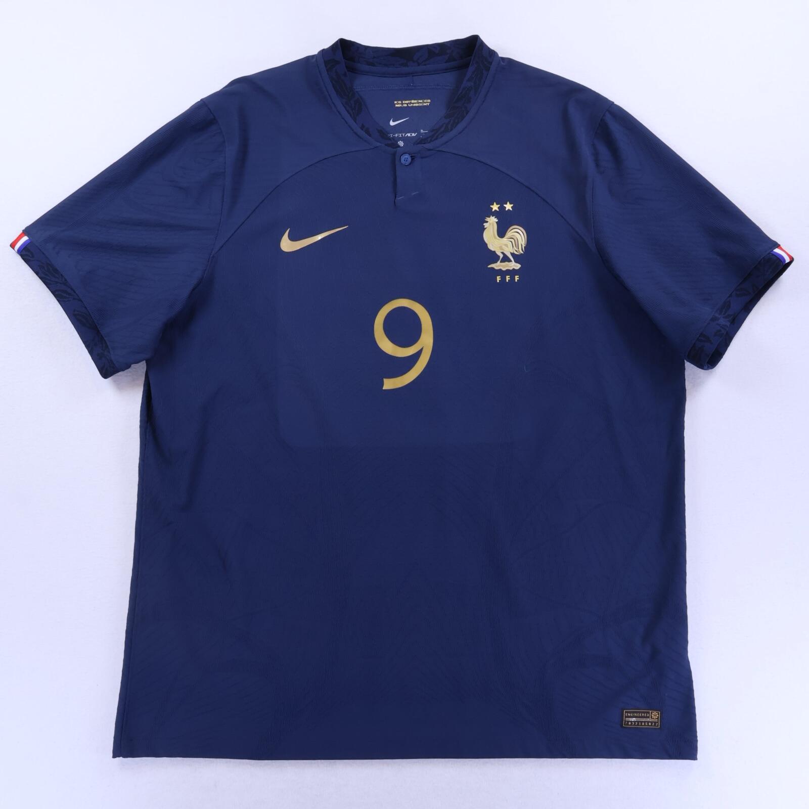 France Giroud #9 2022/23 Home Shirt - Player Issue - XL- FRONT
