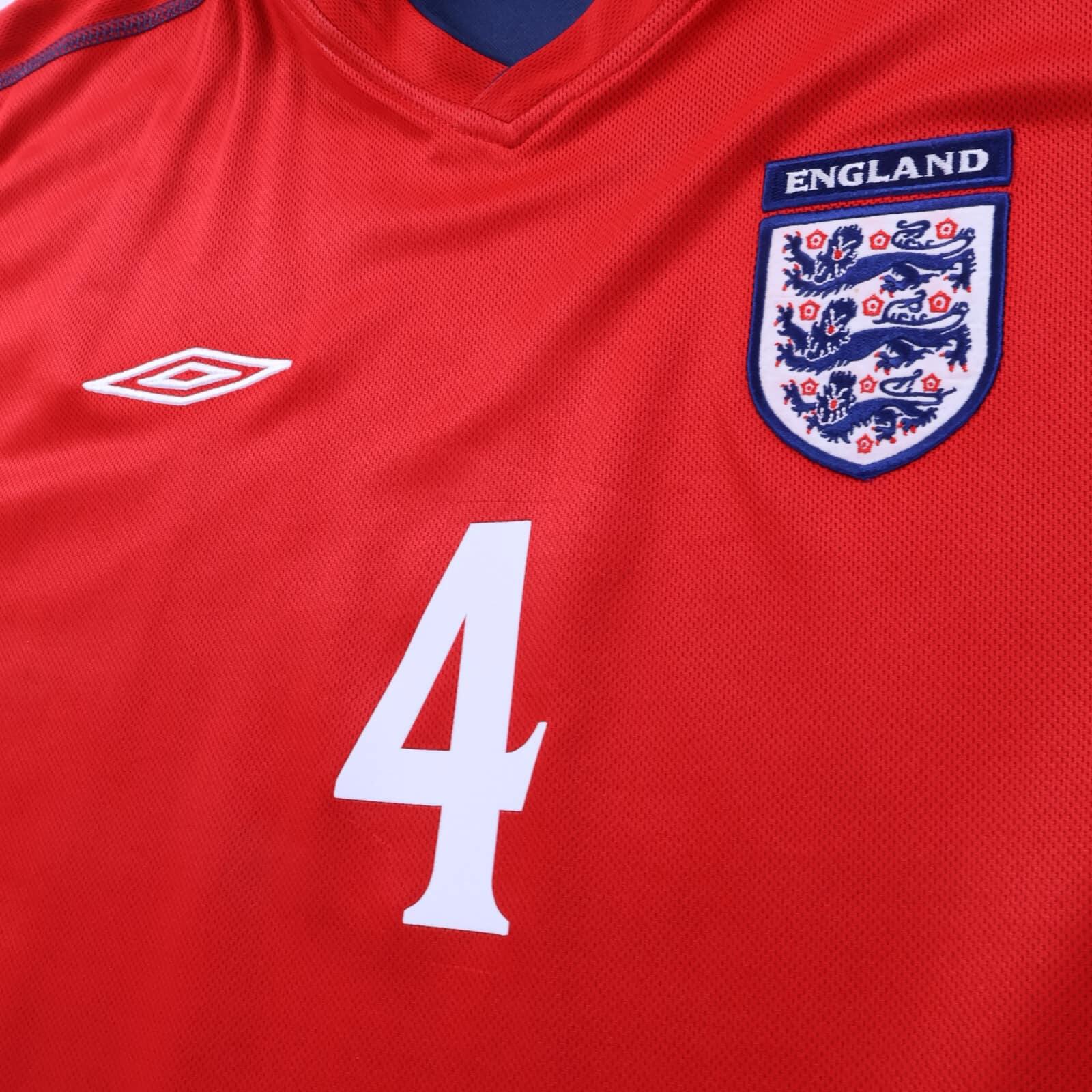 England Gerrard #4 2002/04 Away Shirt - Reversible - L