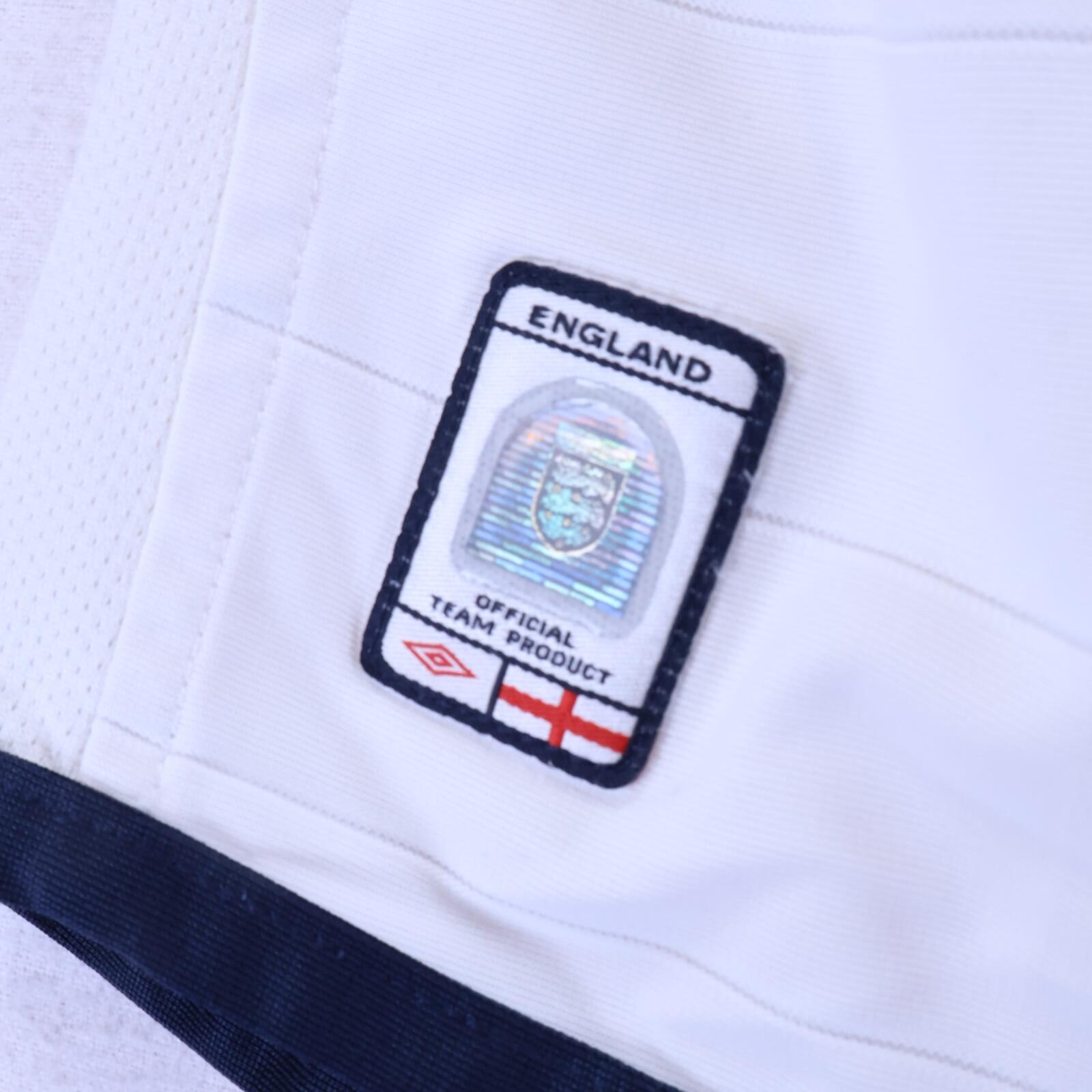 England Gerrard #4 2003/05 Home Shirt - Reversible - L