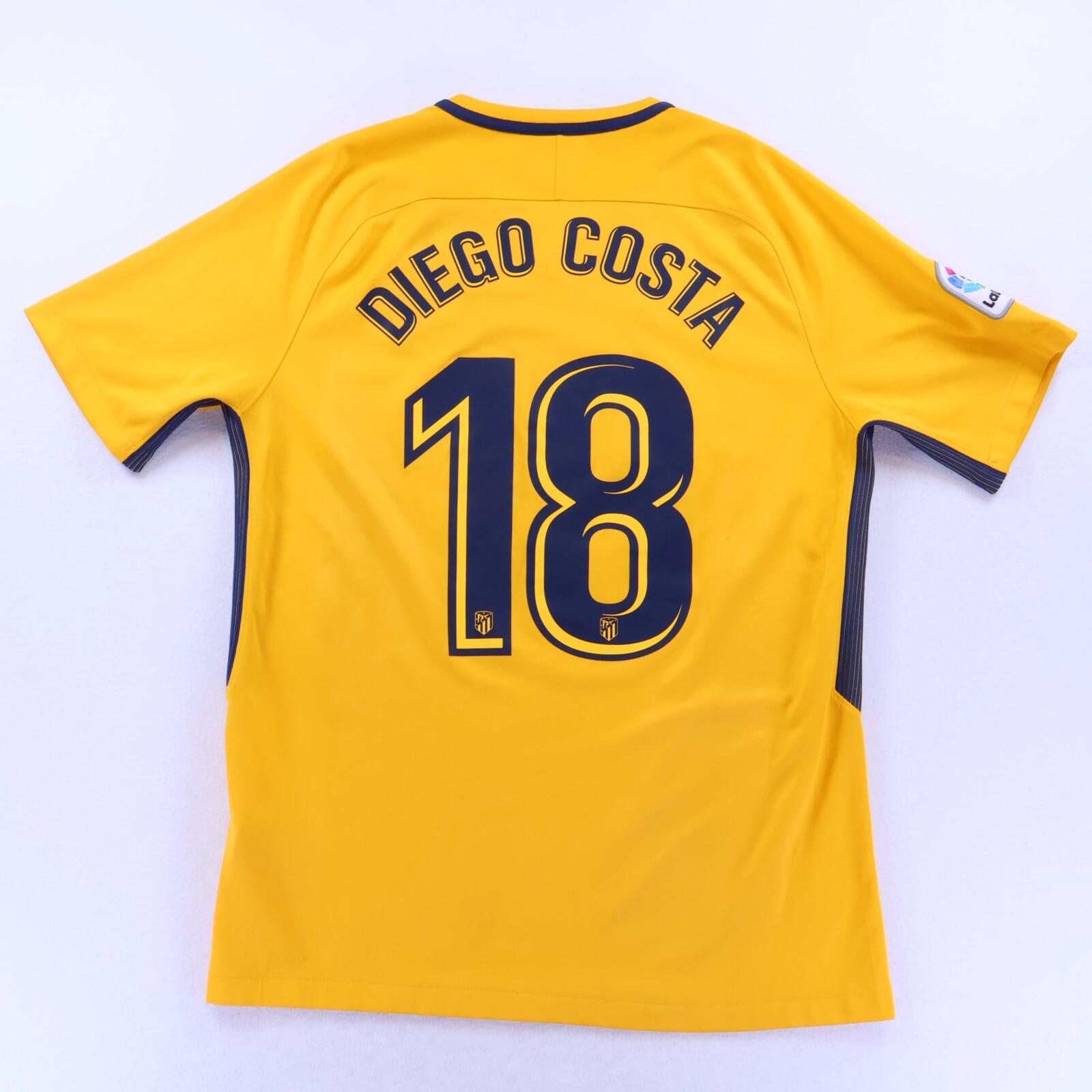 Atlético De Madrid Diego Costa #18 2017/18 Away Shirt - L- FRONT