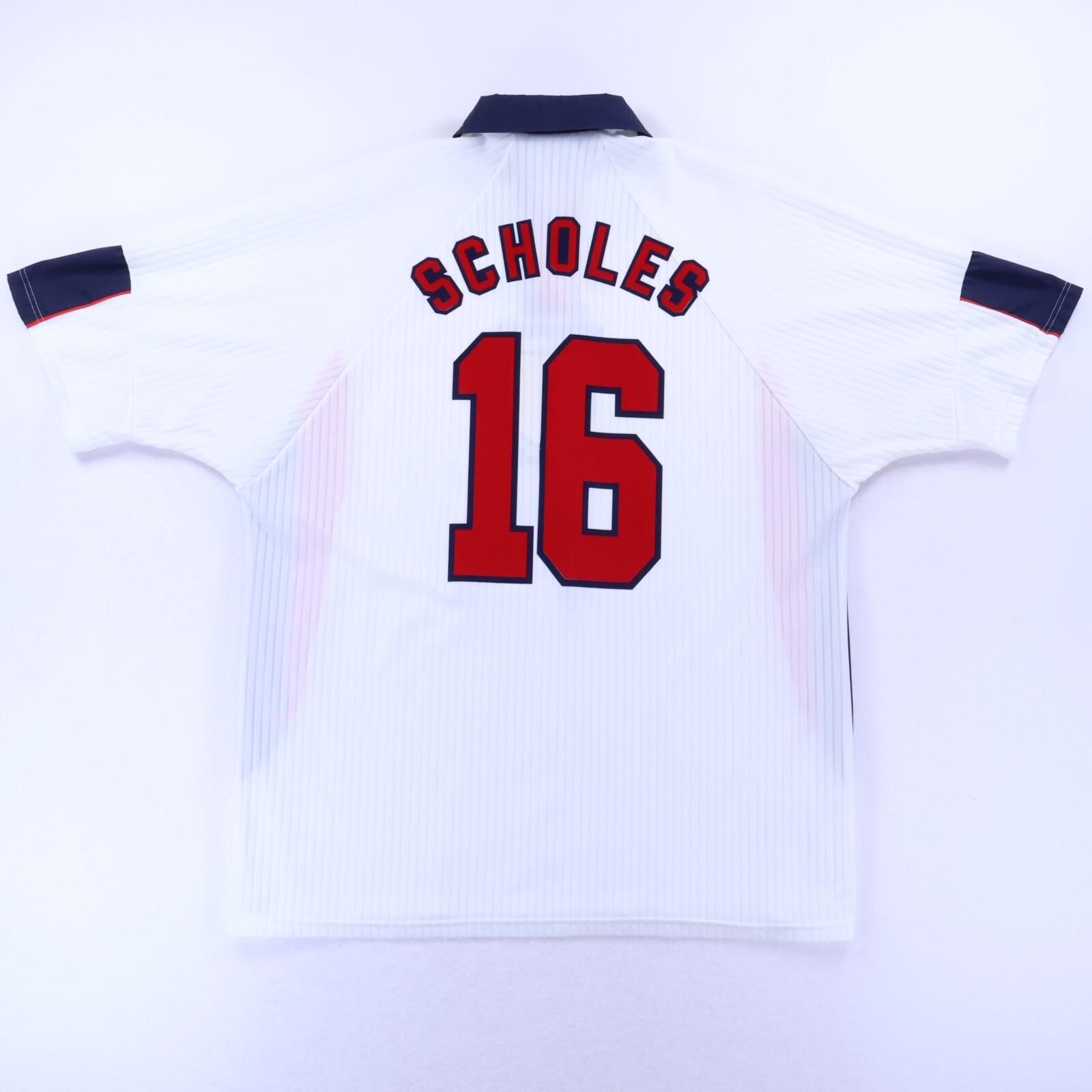 England Scholes #16 1997/99 Home Shirt - 2XL
