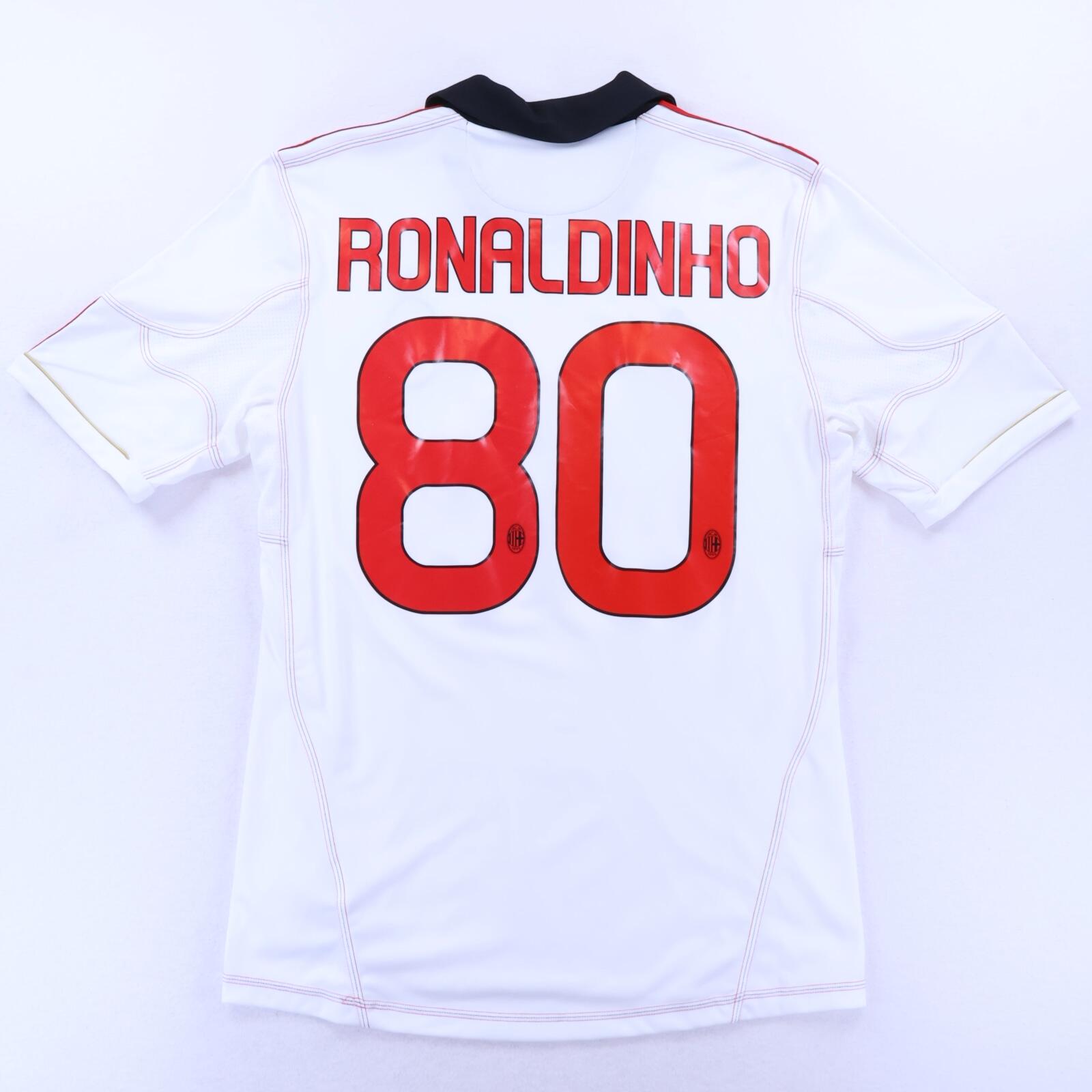 Ac Milan Ronaldinho #80 2010/11 Away Shirt - M