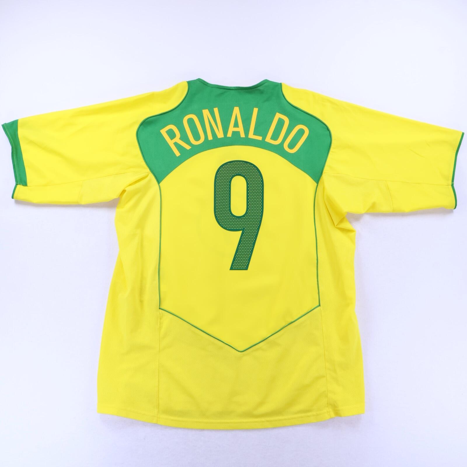 Brazil Ronaldo #9 2004/06 Home Shirt - XL