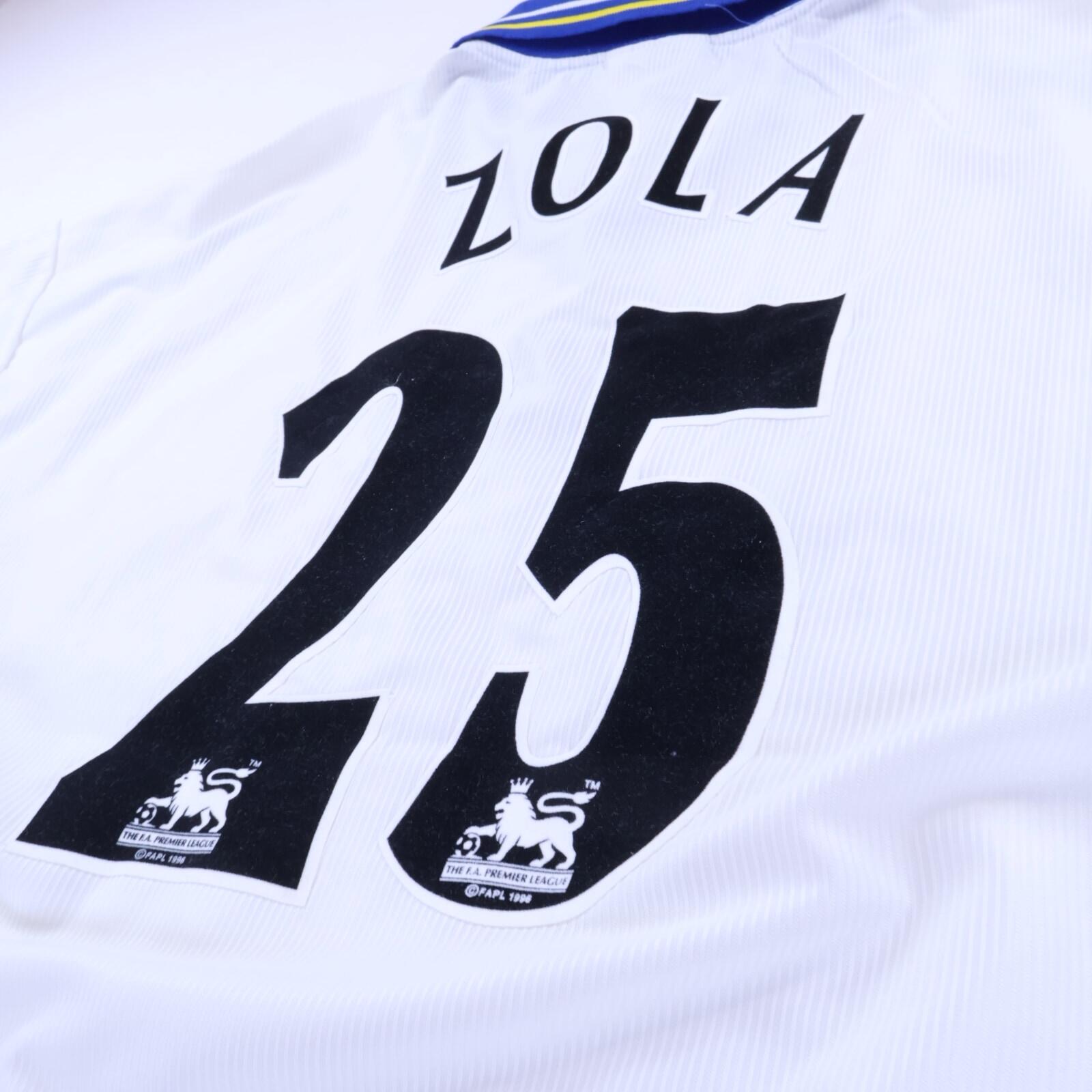 Chelsea Zola #25 1998/00 Away Shirt - XL