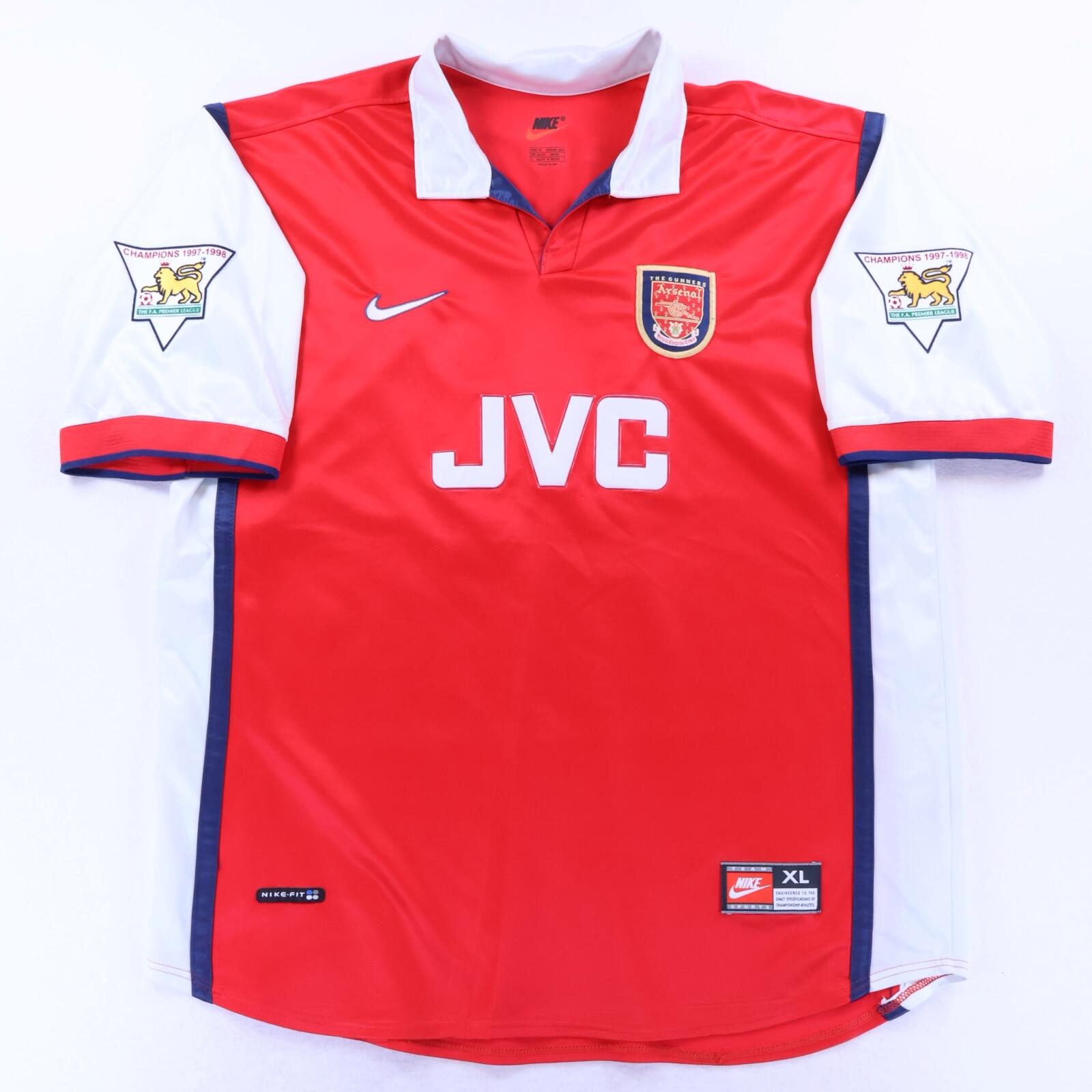 Arsenal Bergkamp #10 1996/98 Home Shirt - XL