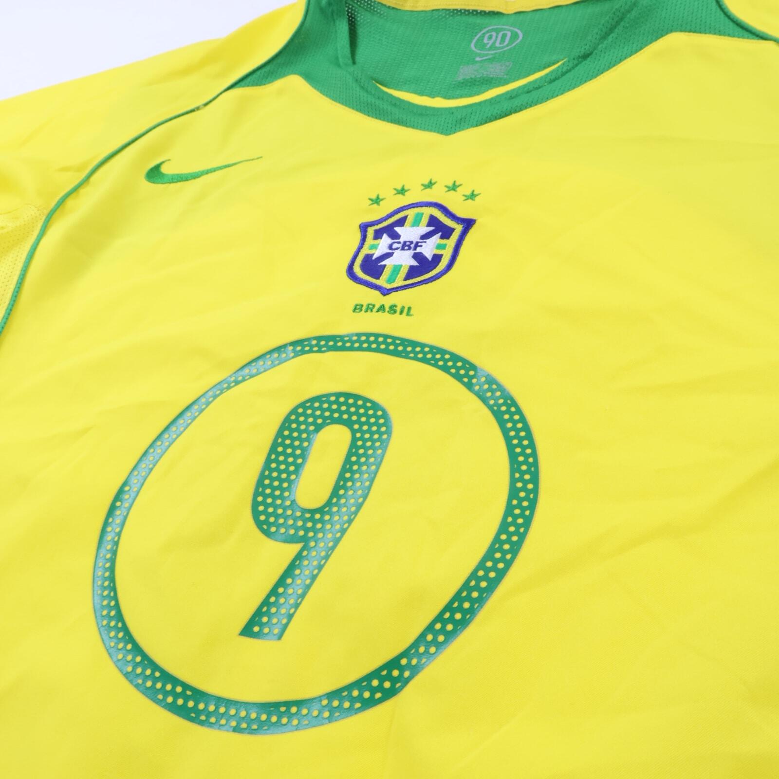 Brazil Ronaldo #9 2004/06 Home Shirt - M