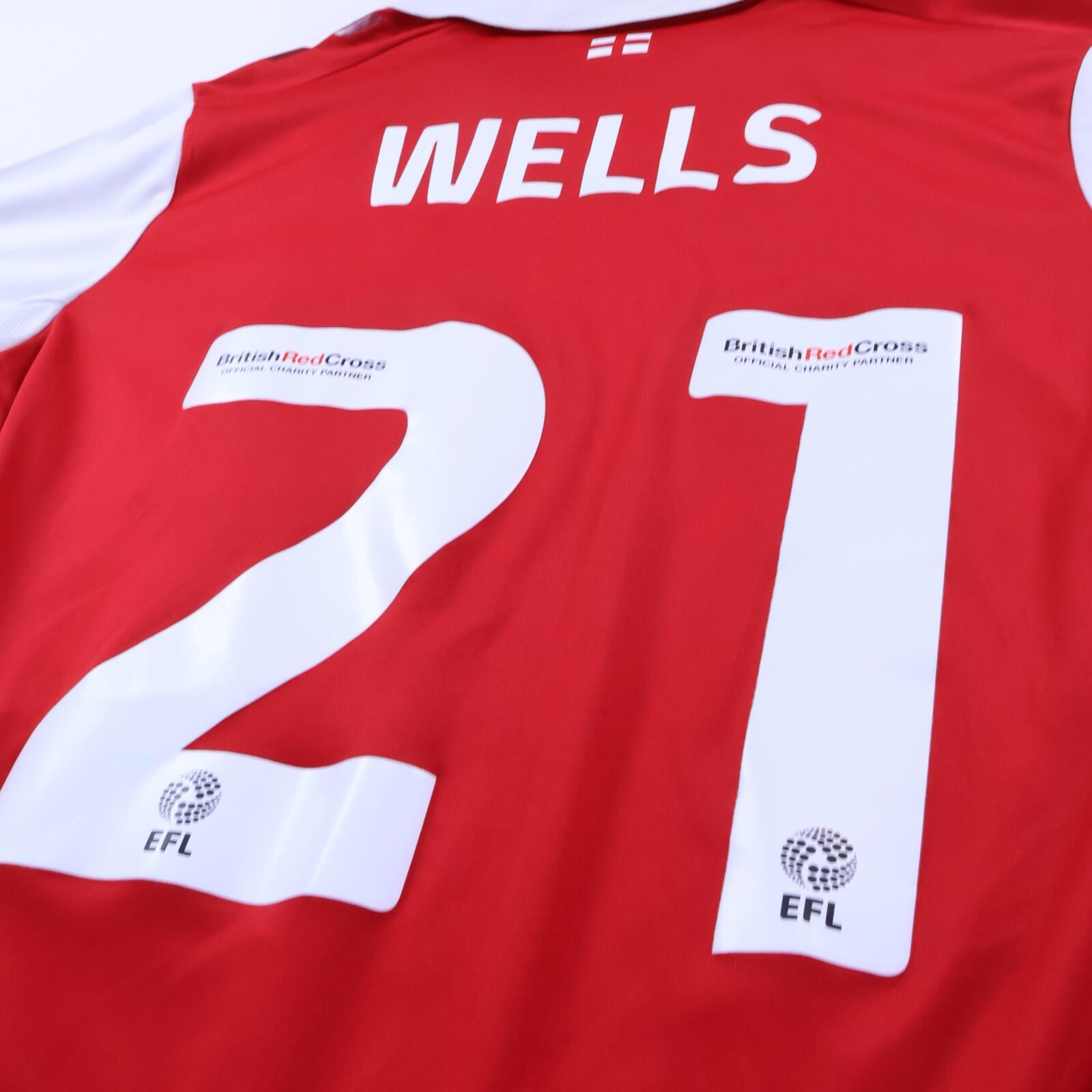 Bristol City F.C Wells #21 2022/23 Home Shirt - S