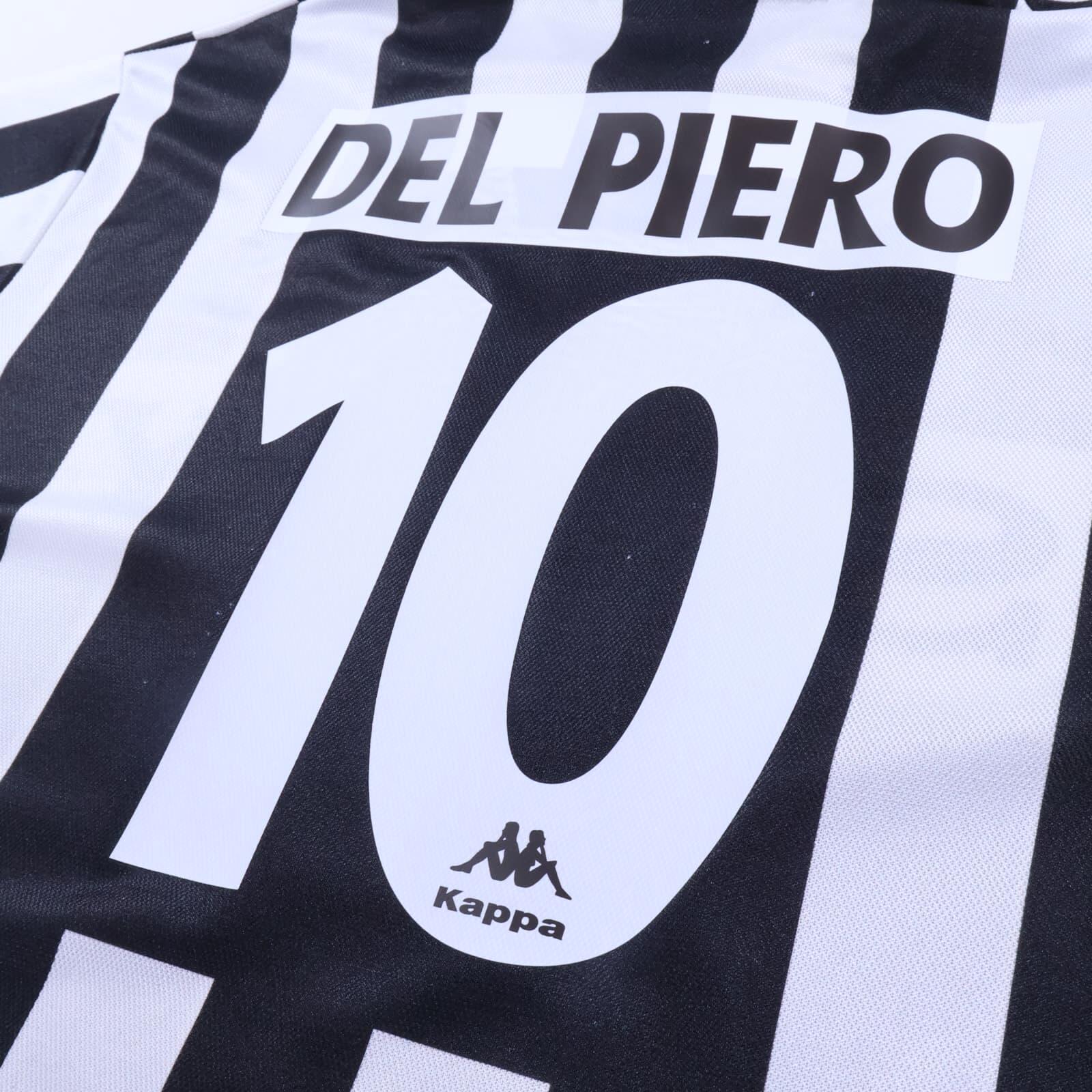 Juventus Del Piero #10 1995/97 Home Shirt - Long Sleeve - XL