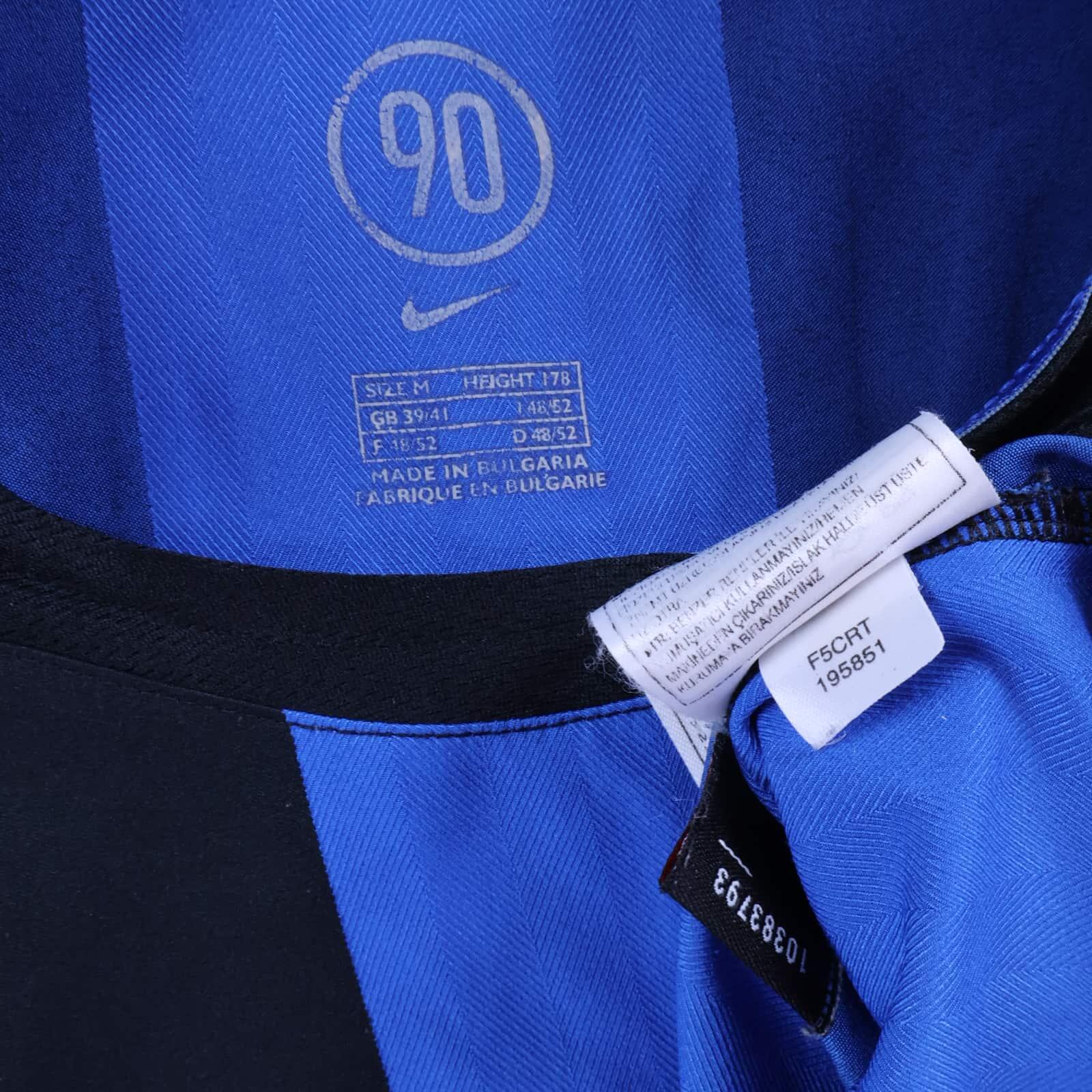 Inter Milan Adriano #10 2004/05 Home Shirt - M