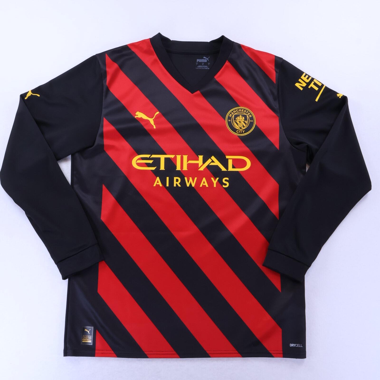 Manchester City Haaland #9 2022/23 Away Shirt - Long Sleeve - L