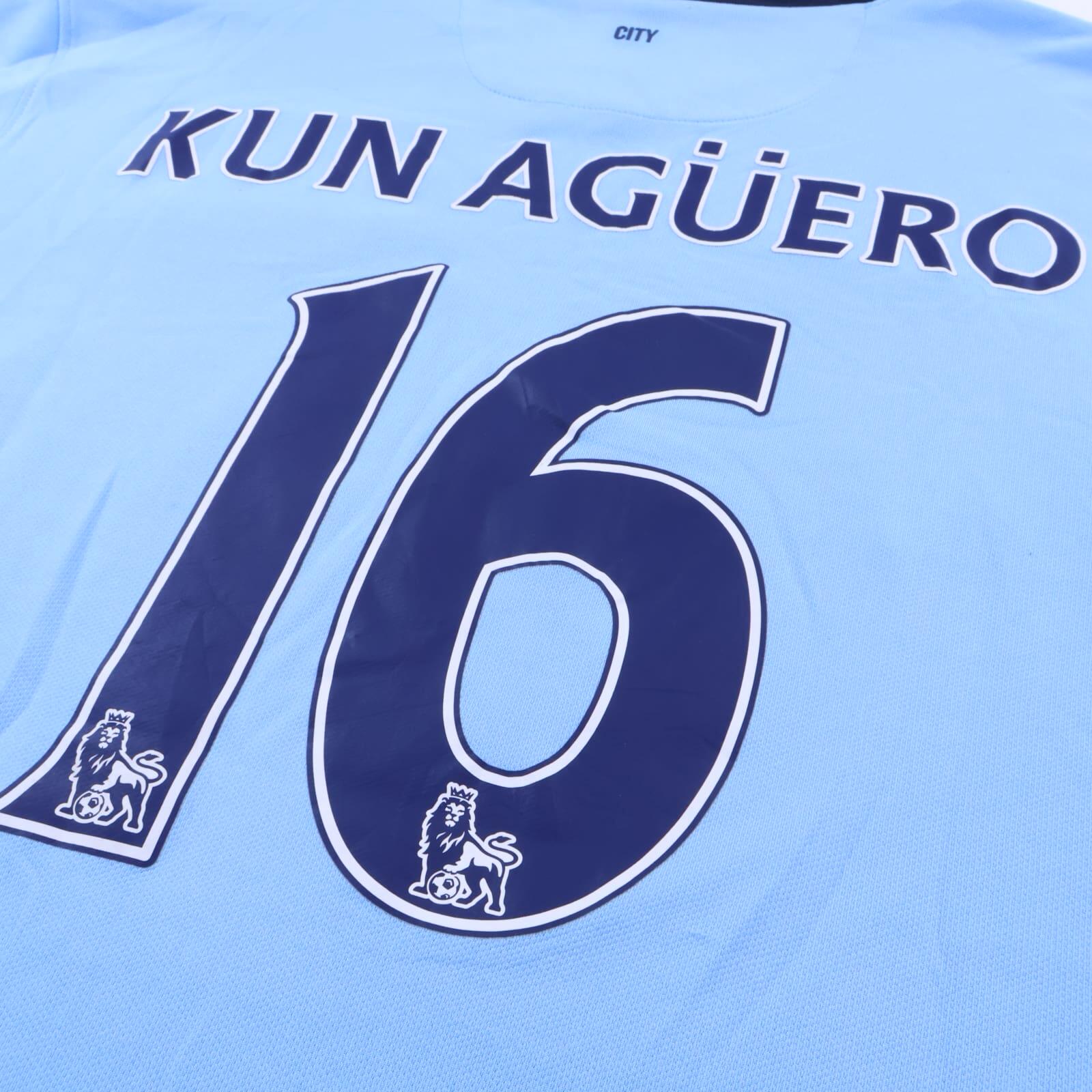 Manchester City Kun Aügero #16 2014/15 Home Shirt - L