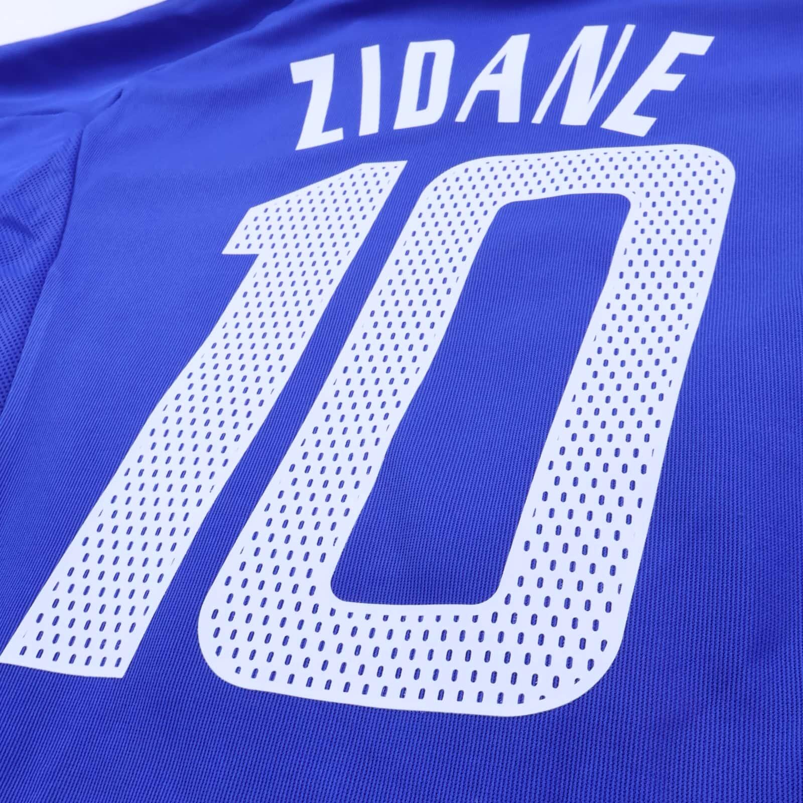 *MINT* France Zidane #10 2002/04 Home Shirt - L