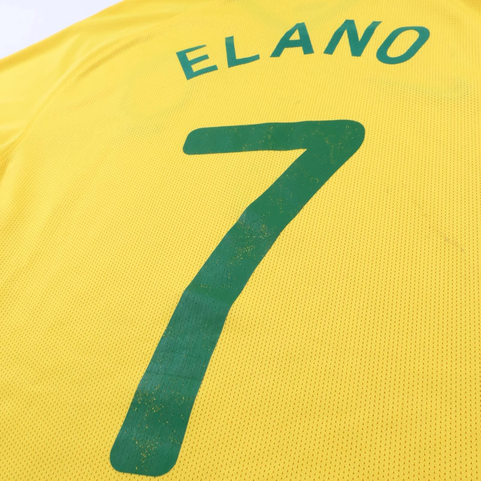 Brazil Elano #7 2006/07 Home Shirt - Player Issue - M