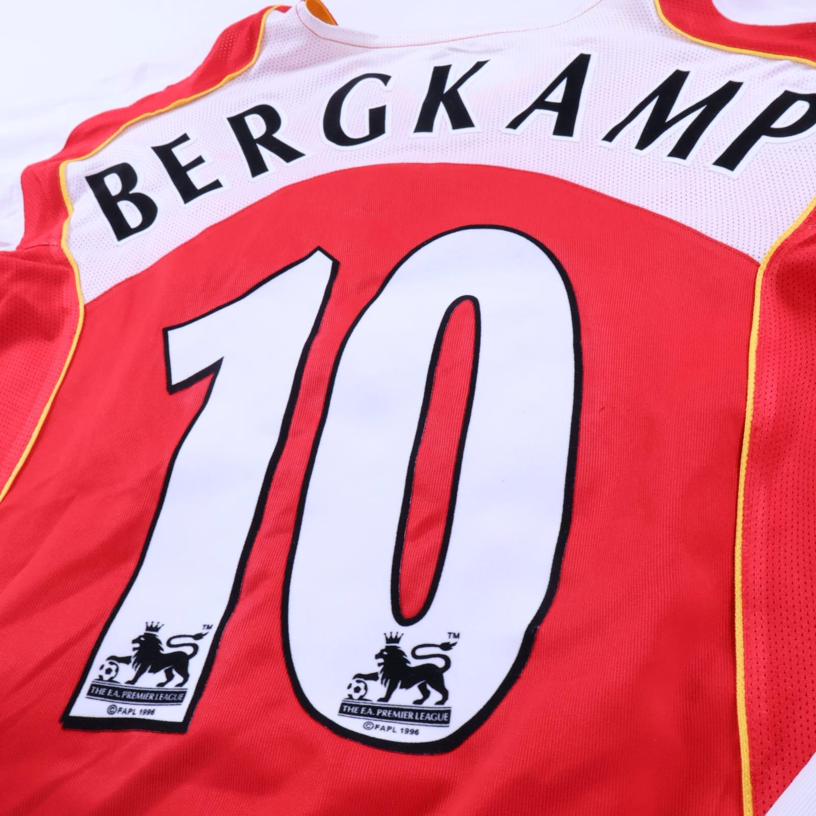 Arsenal Bergkamp #10 2004/05 Home Shirt - Long Sleeve - L